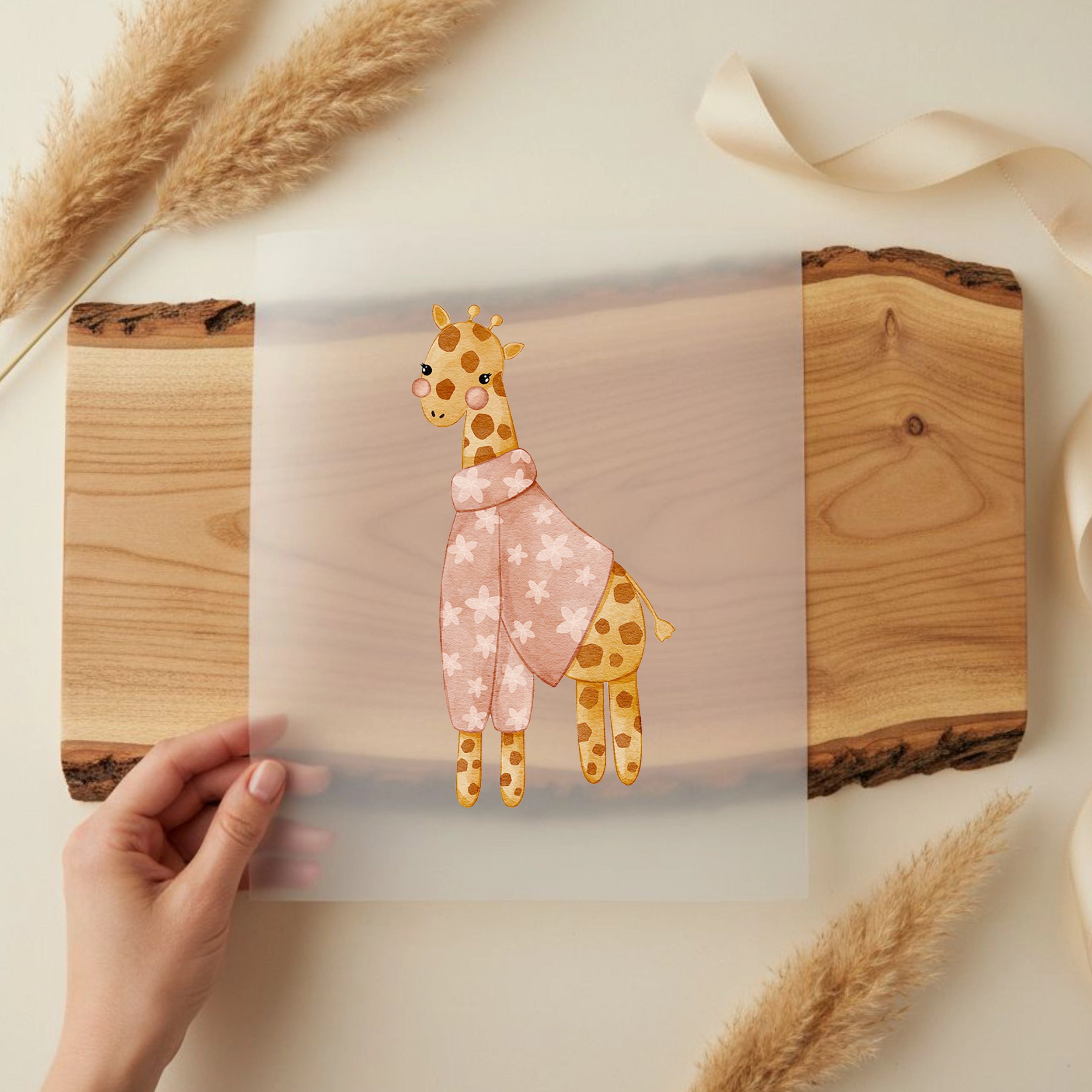 Bügelbild Pyjama Party Giraffe