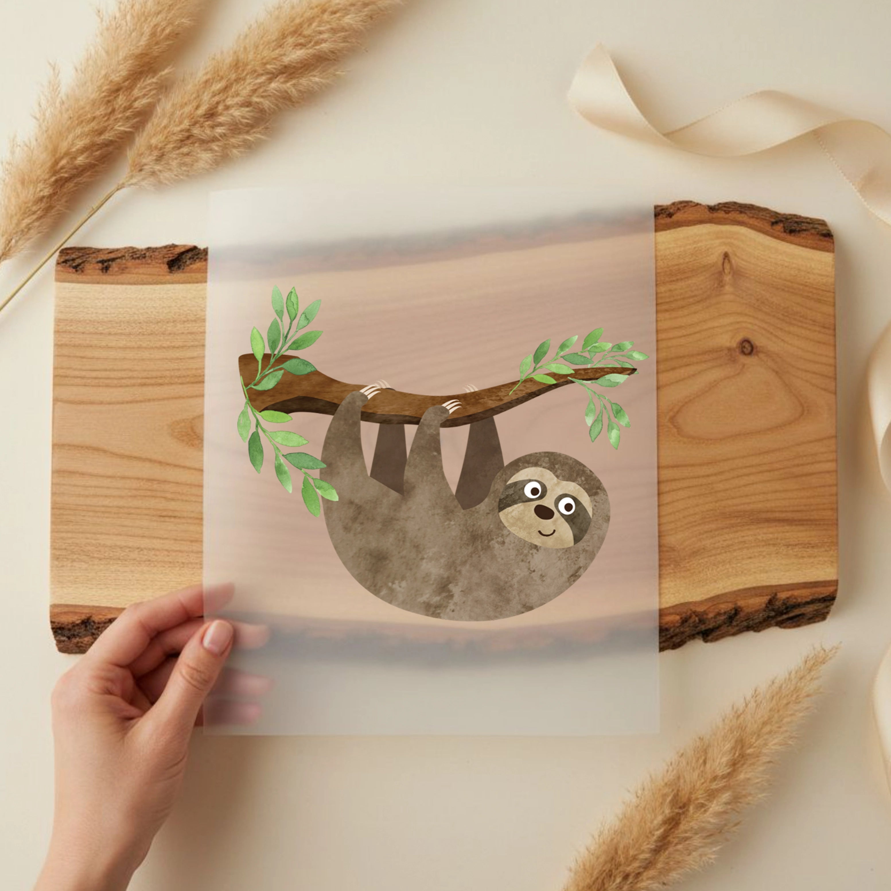 Bügelbild Faultier Bill