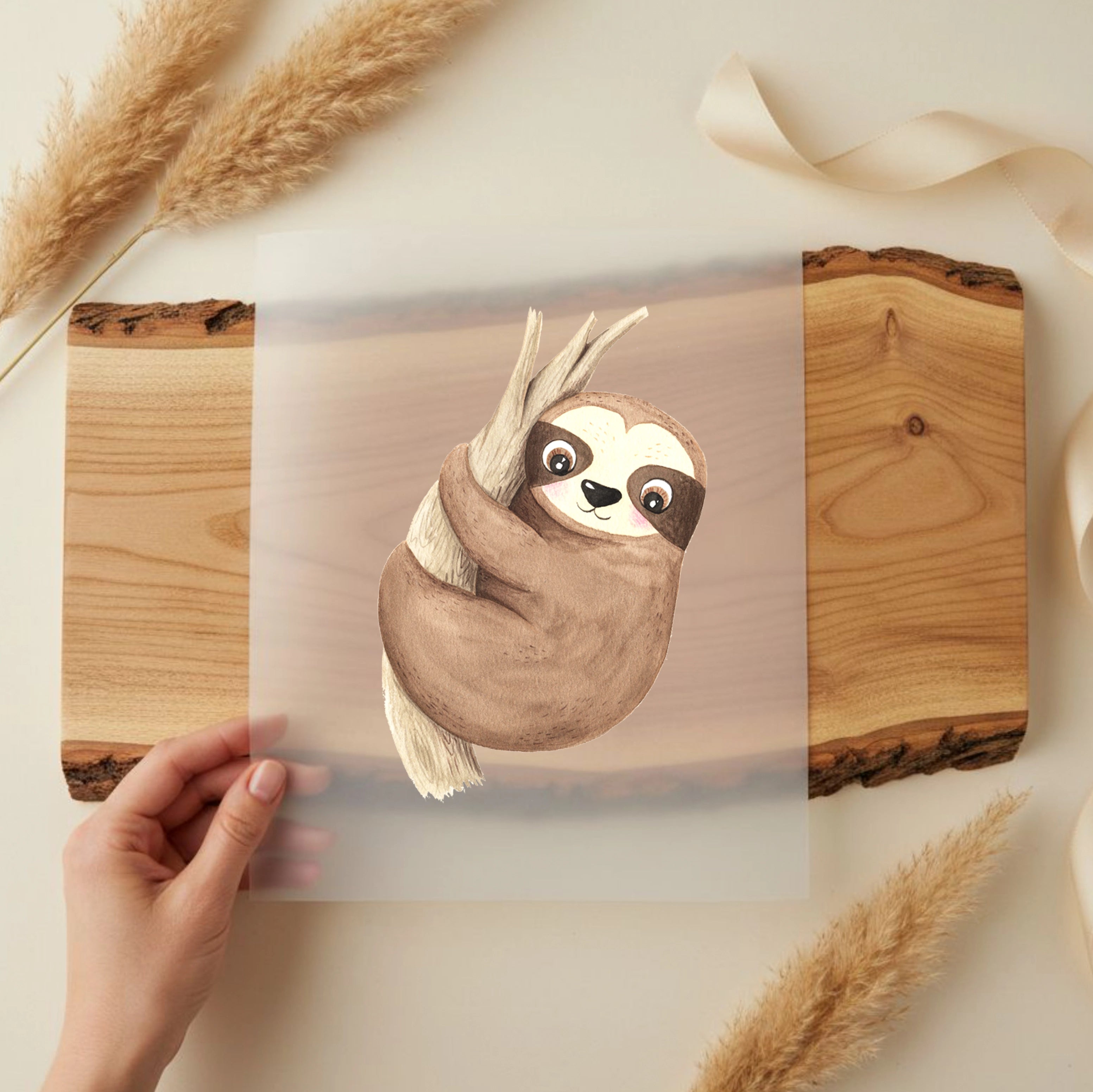 Bügelbild Faultier Fritz