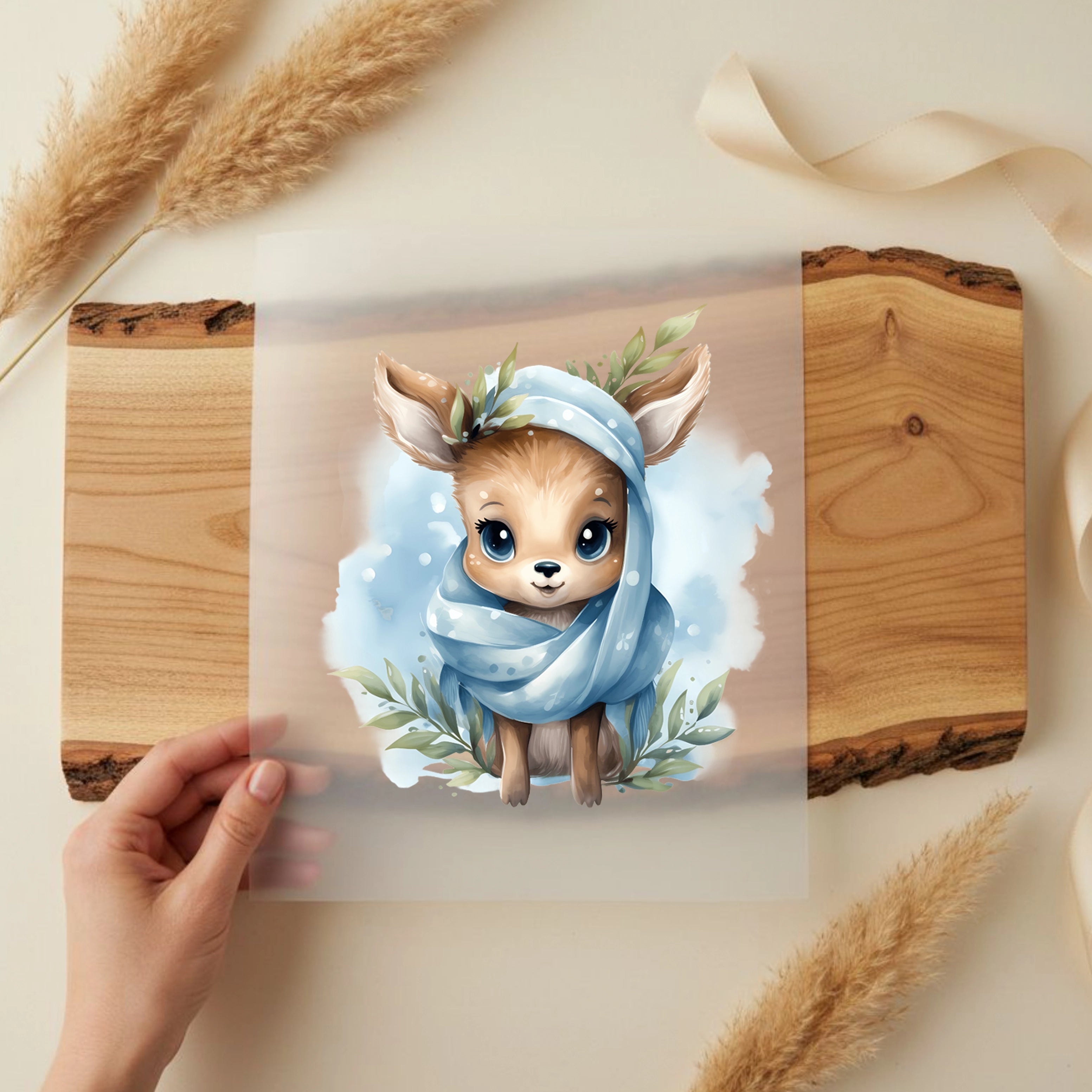 Bügelbild Reh Schalzeit