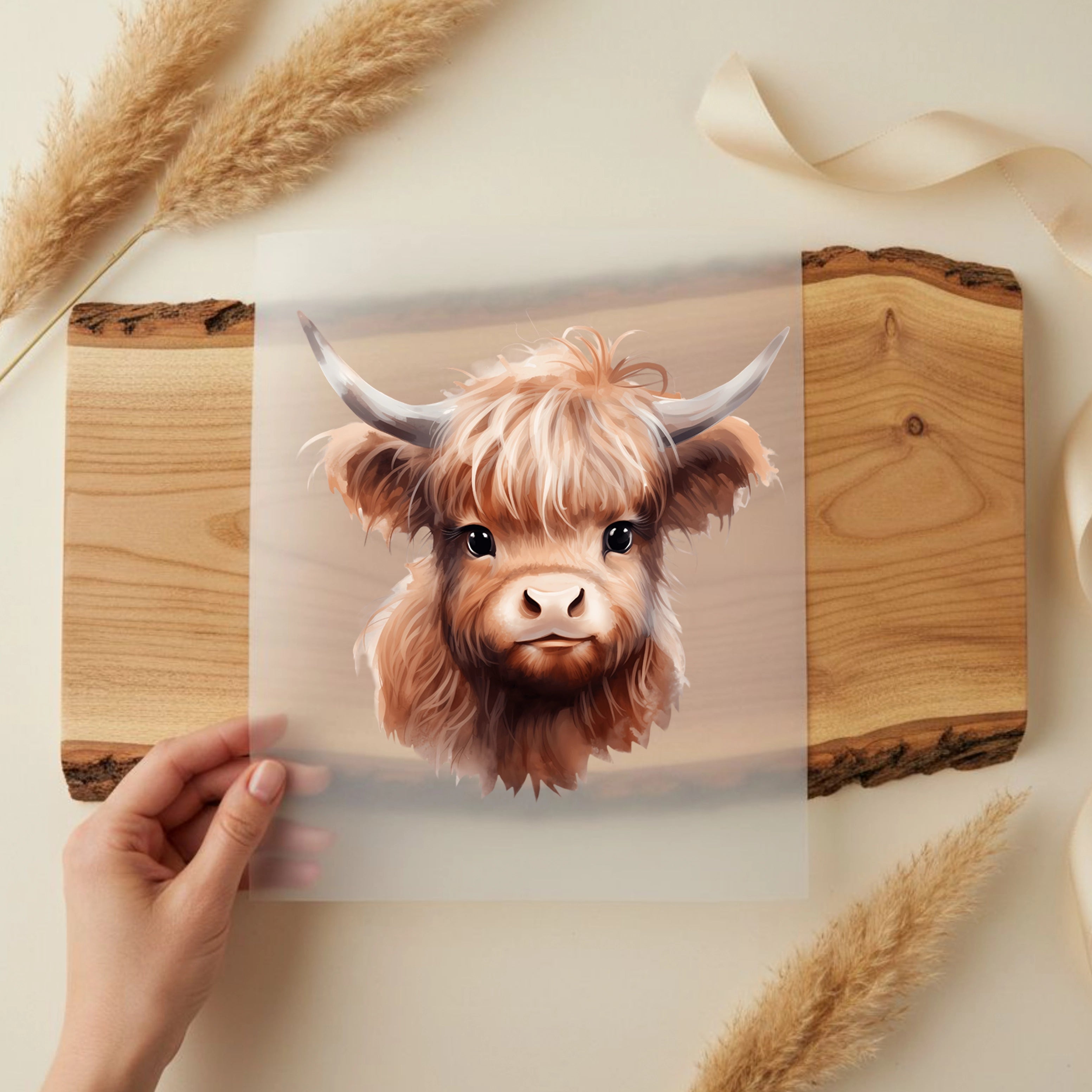 Bügelbild Kuh Berta