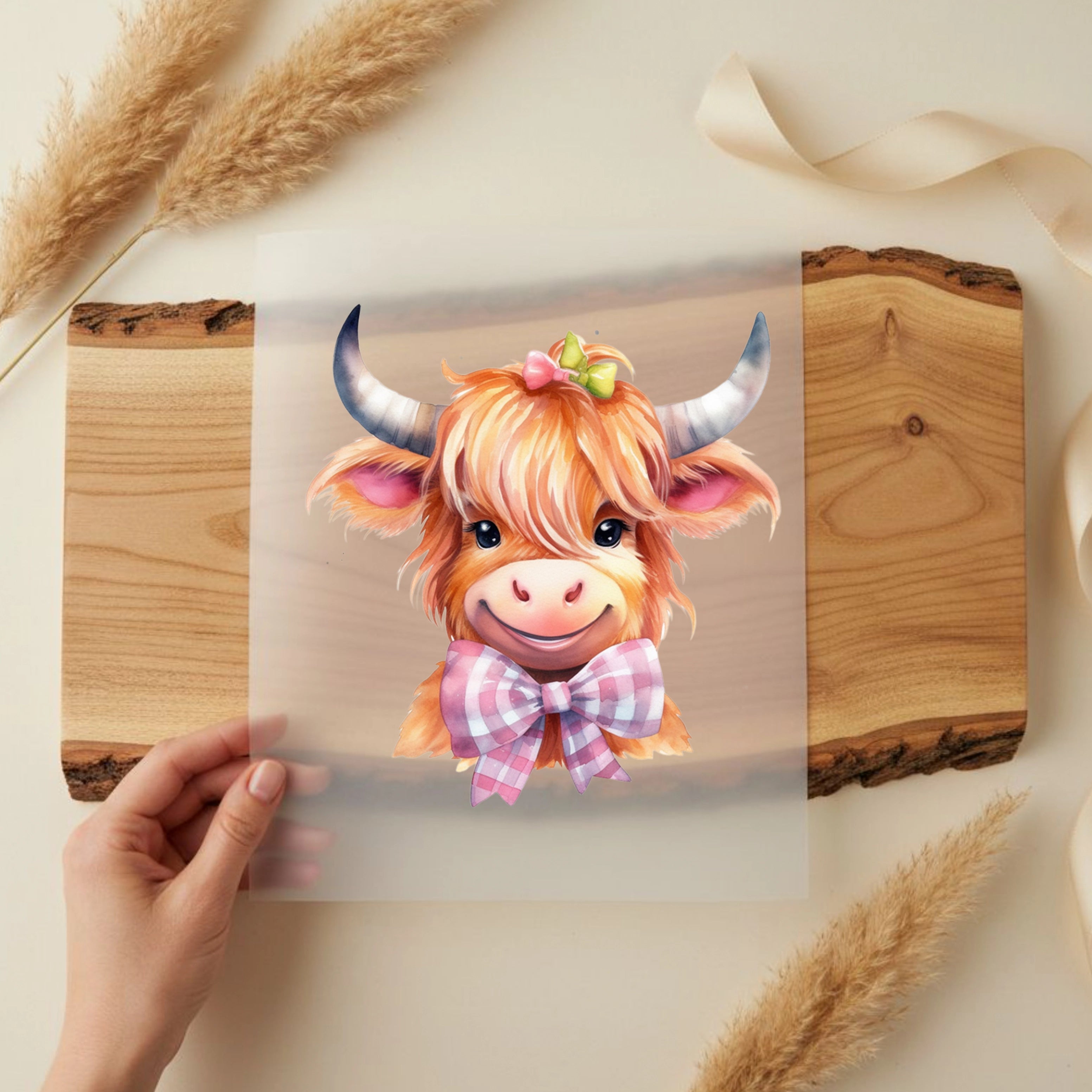 Bügelbild Kuh Paula