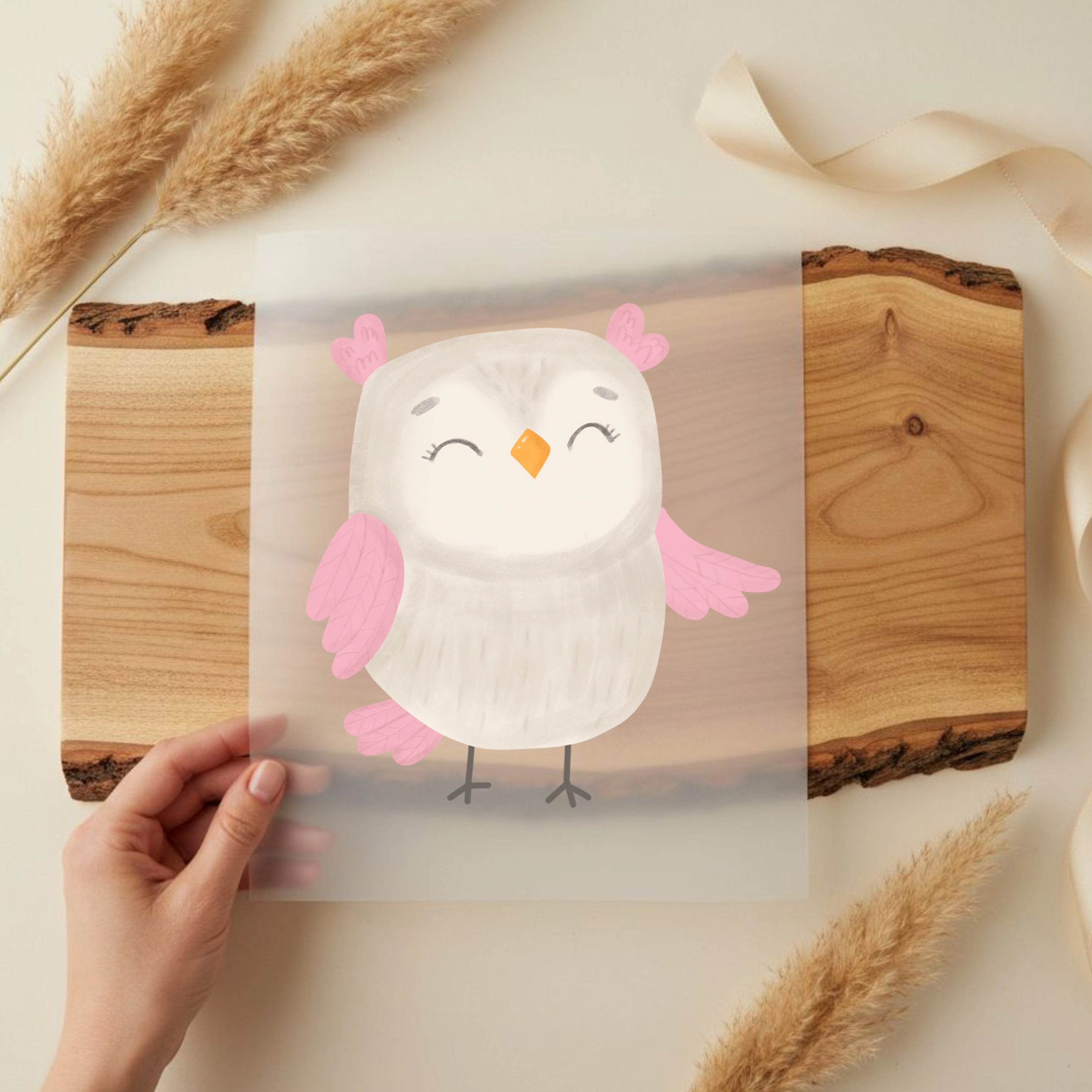 Bügelbild Eule Luna