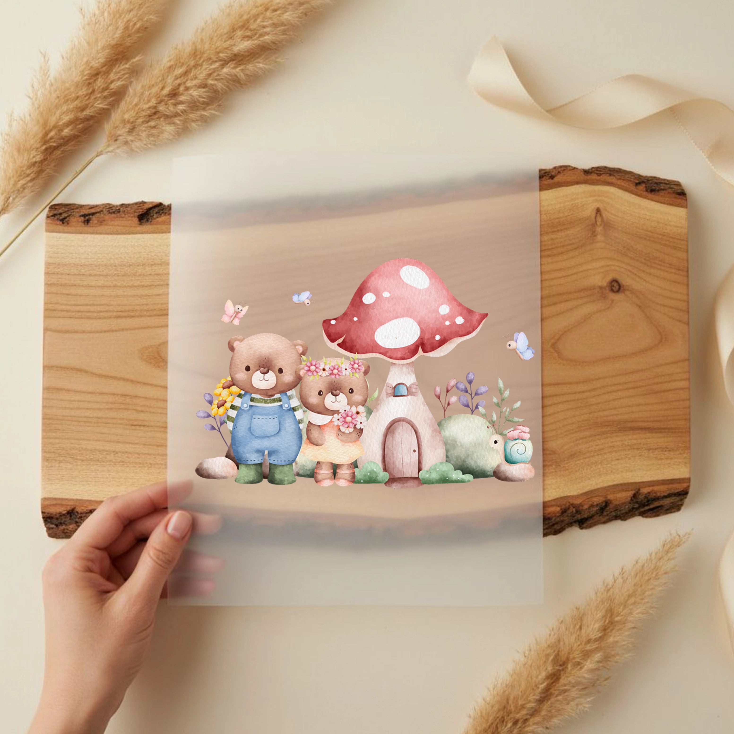 Bügelbild Bärchen Pärchen