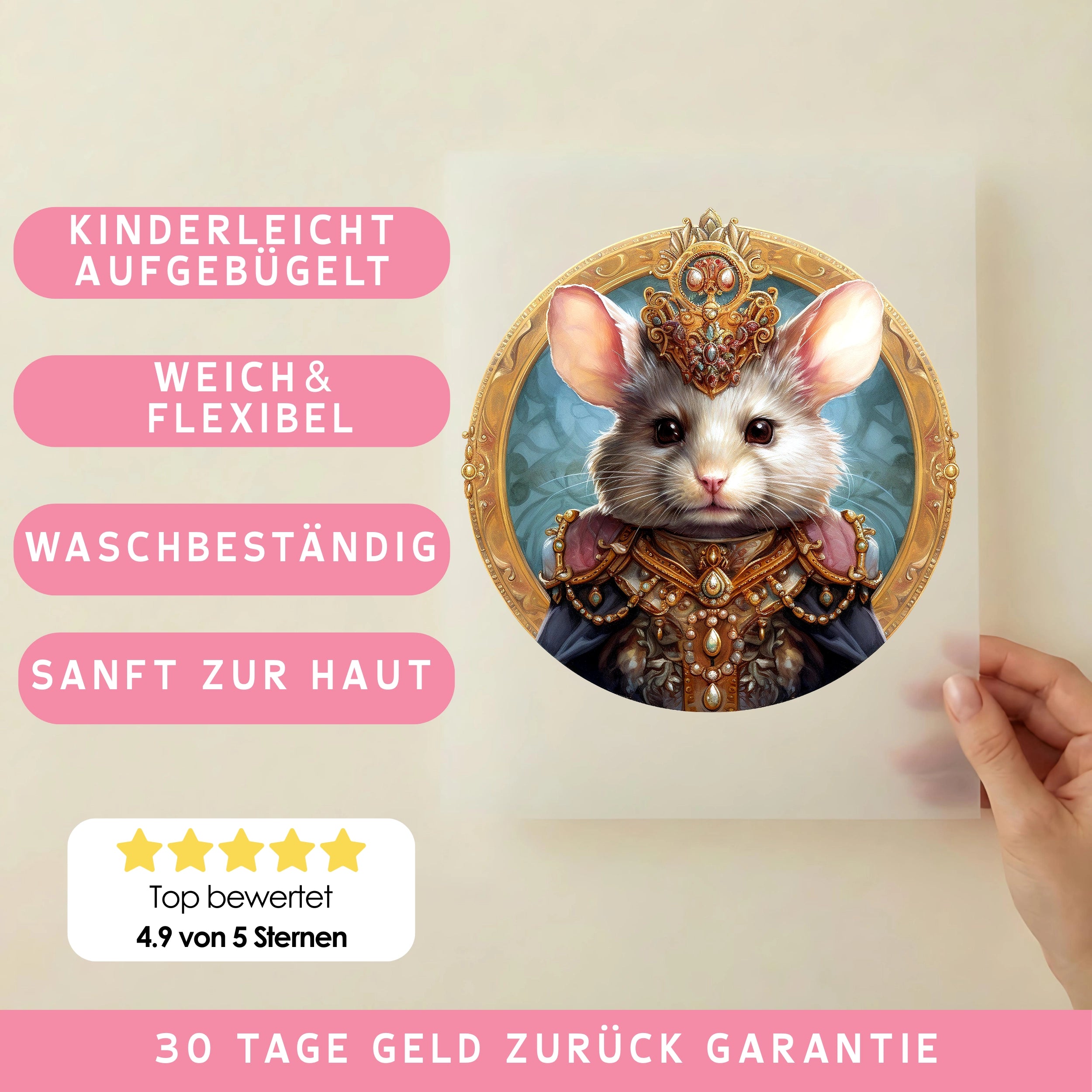 Bügelbild Prinz Mäuserich