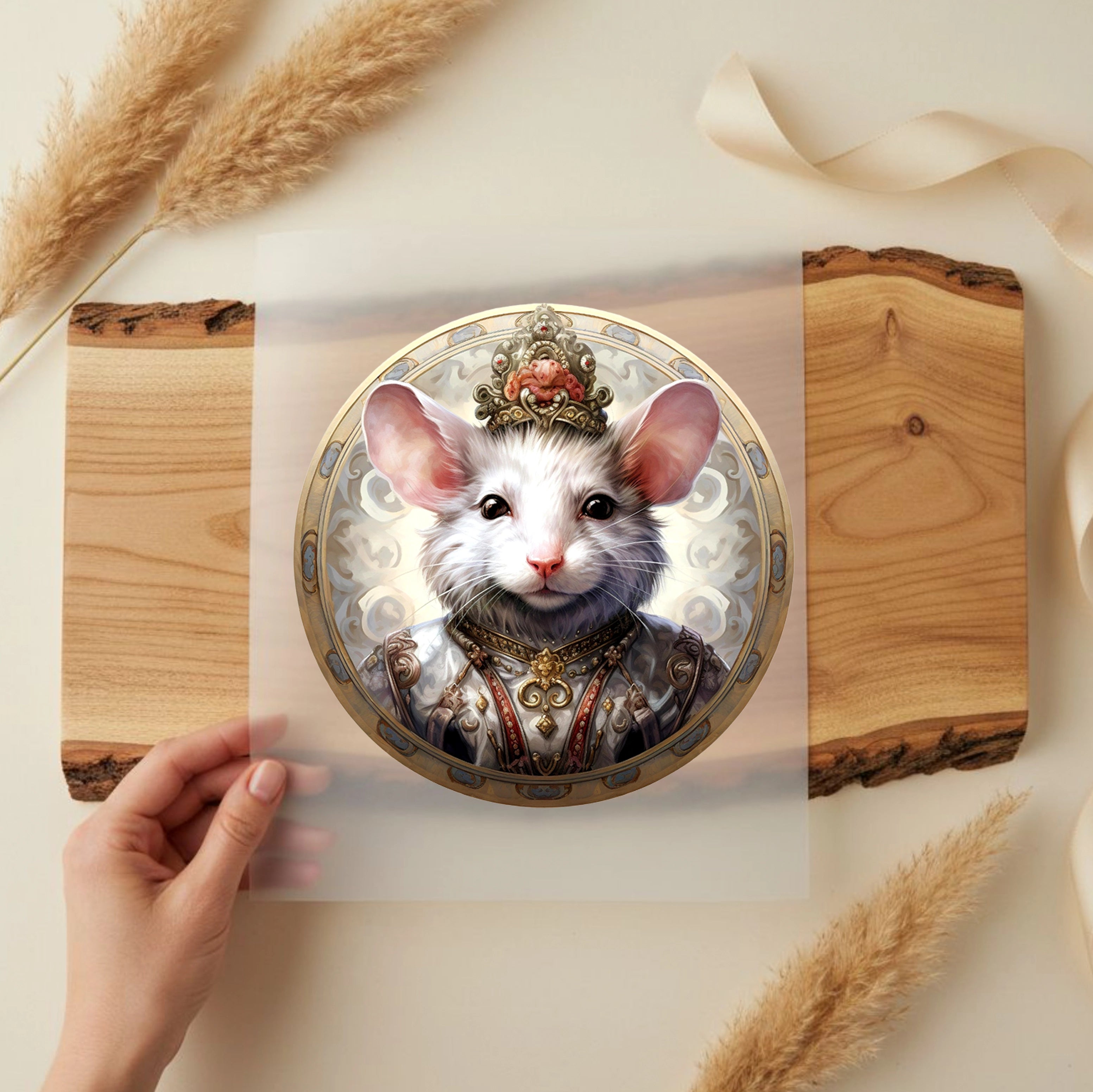 Bügelbild Königlicher Mäuserich