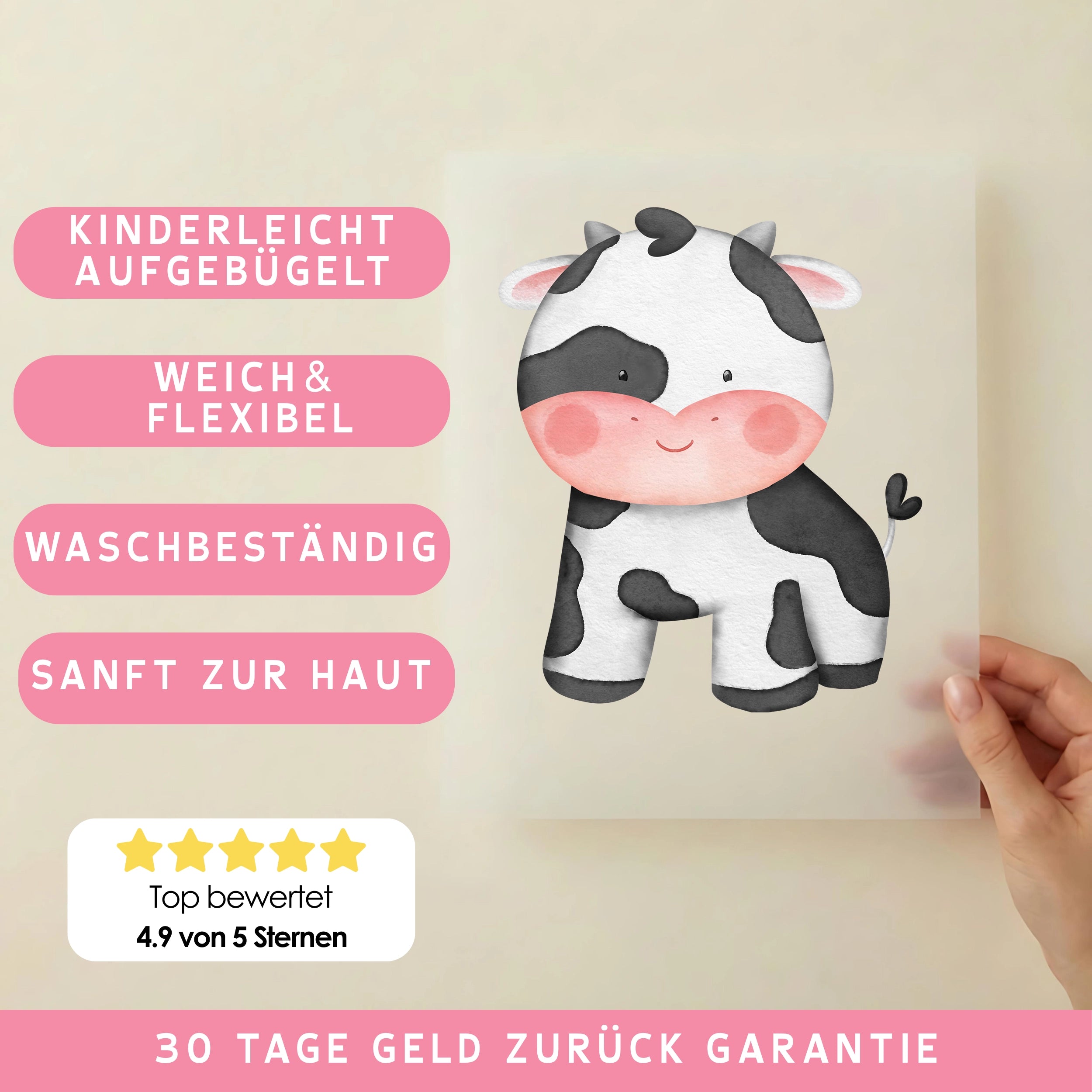 Bügelbild Muh Kuh Enni