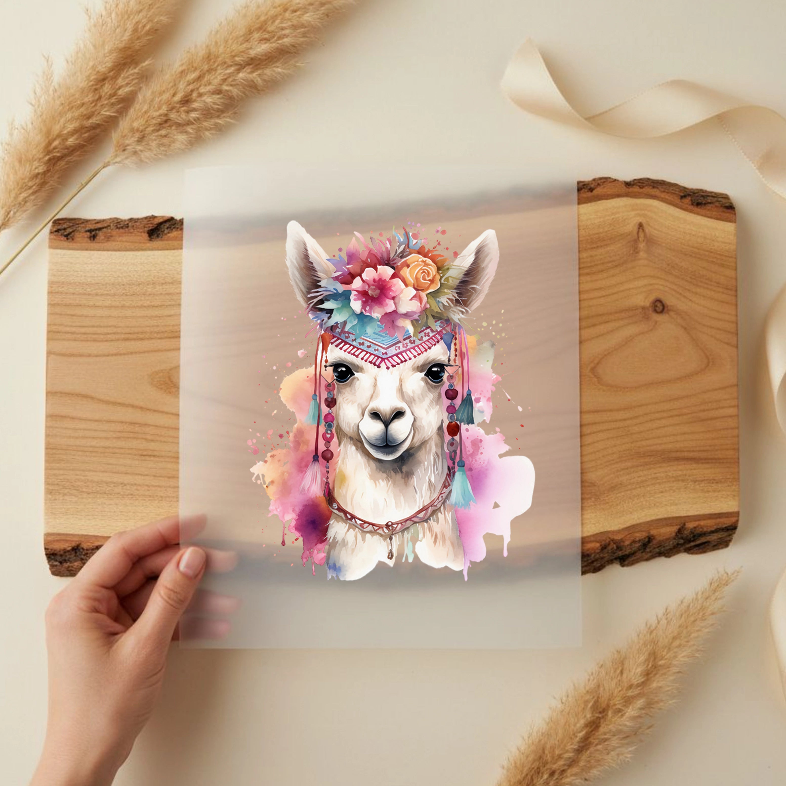 Bügelbild Lama Chaska