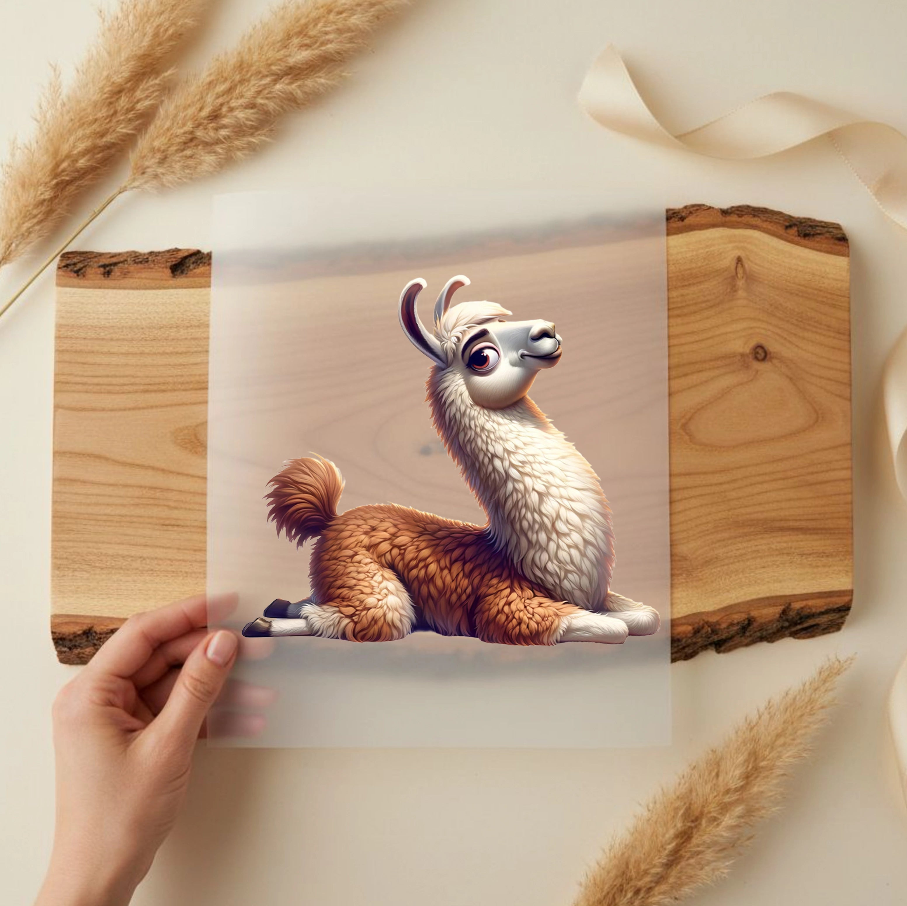 Bügelbild Lama Bill