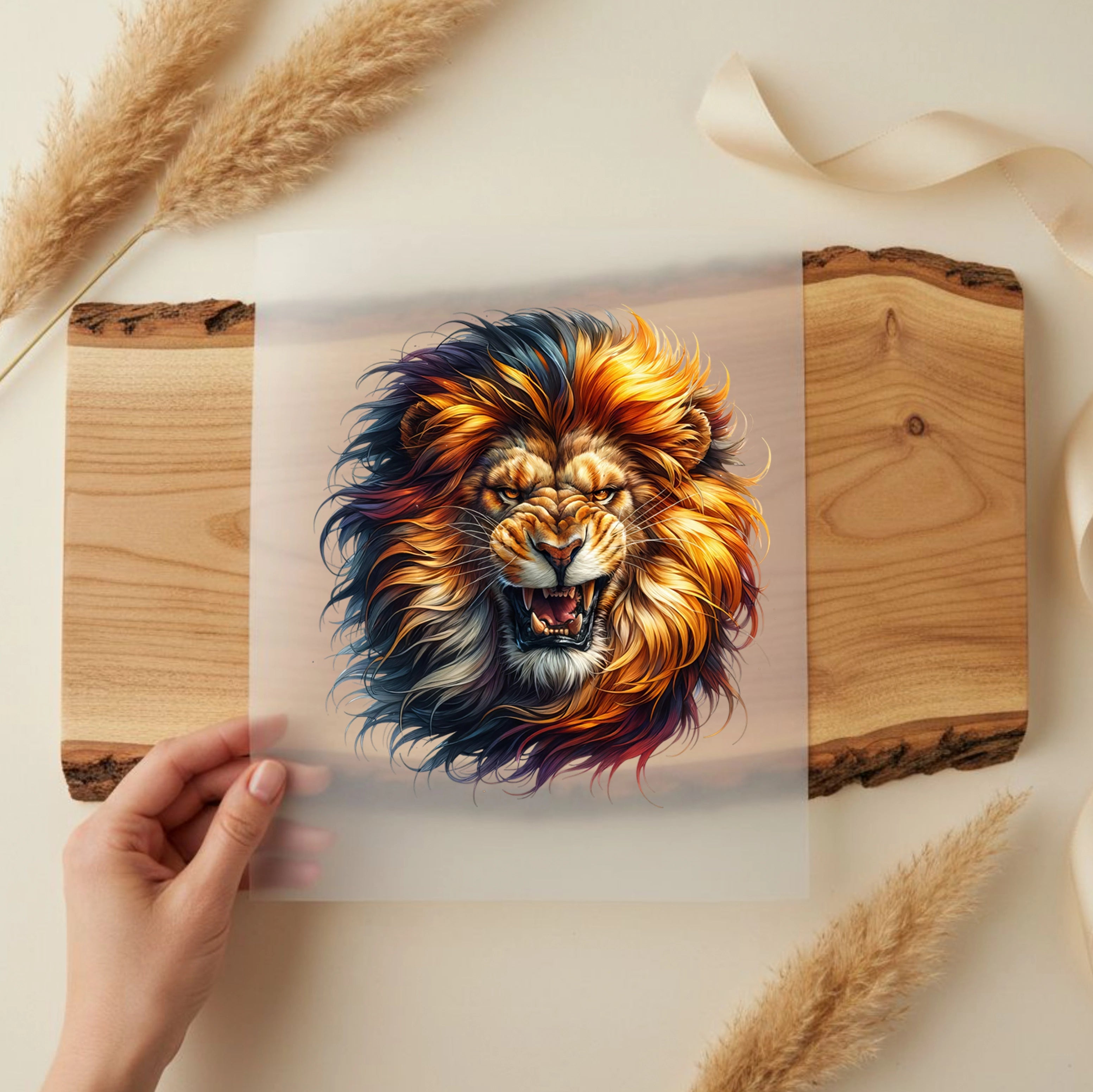 Bügelbild Wilder Löwenglanz