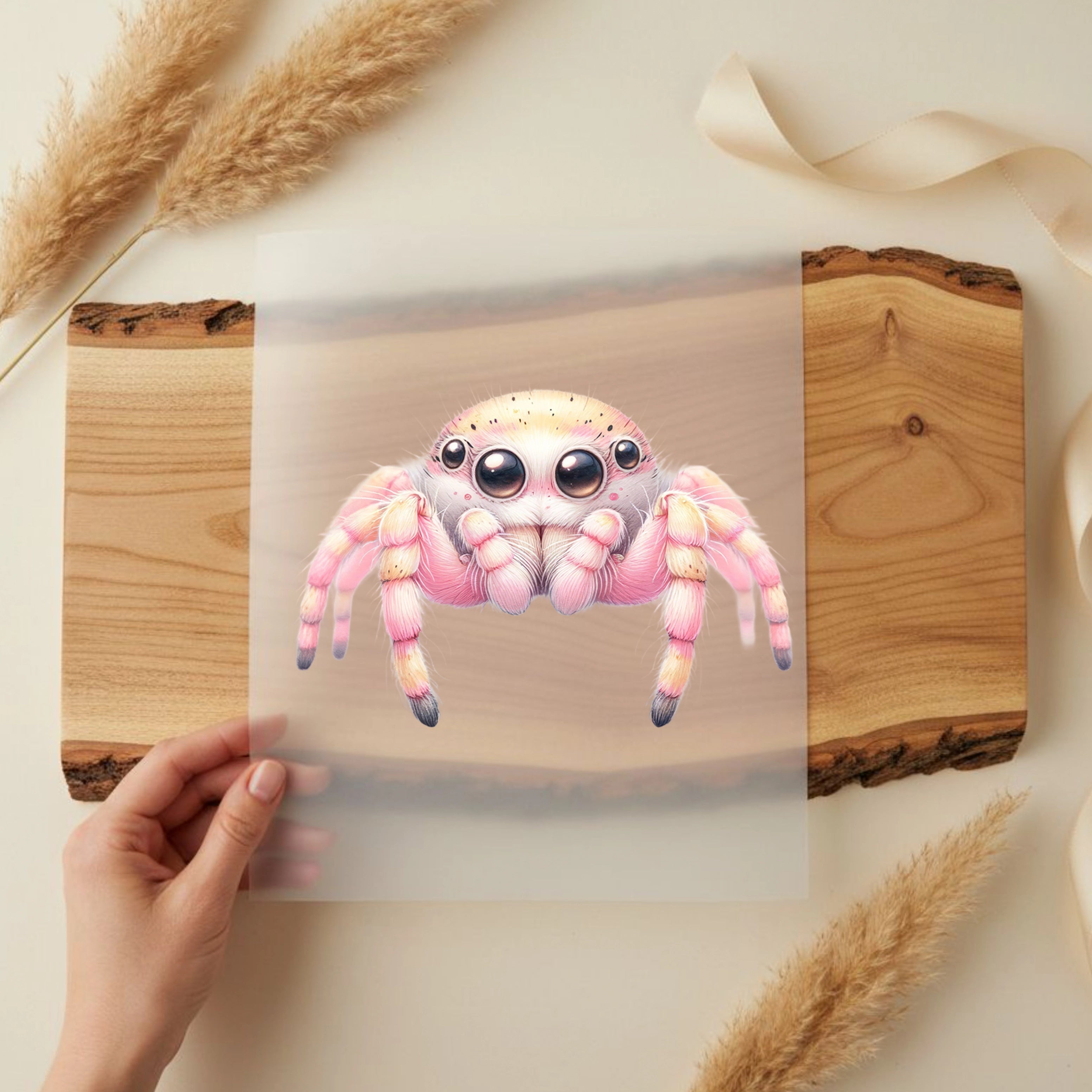 Bügelbild Spinne Pinky