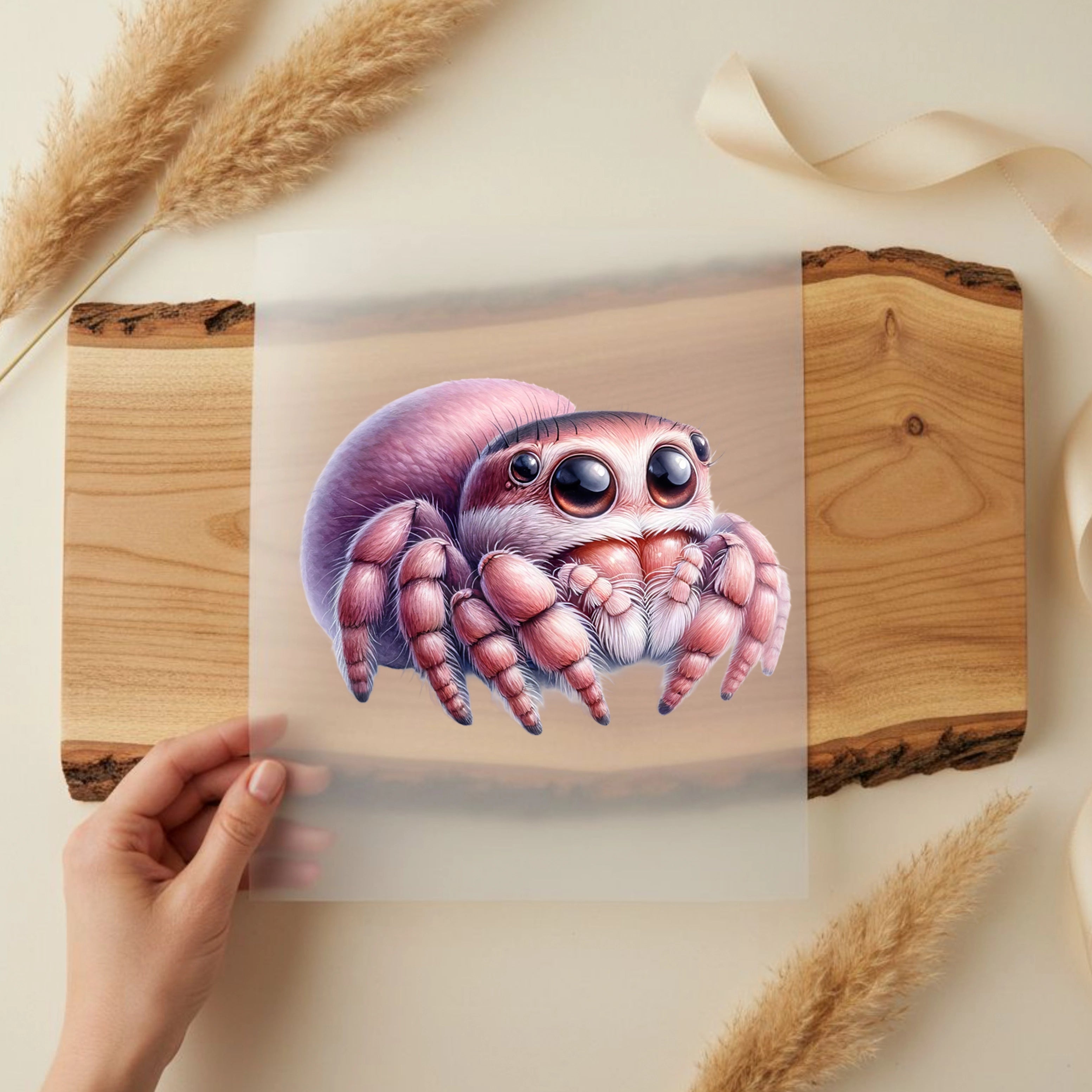 Bügelbild Spinne Schmusi