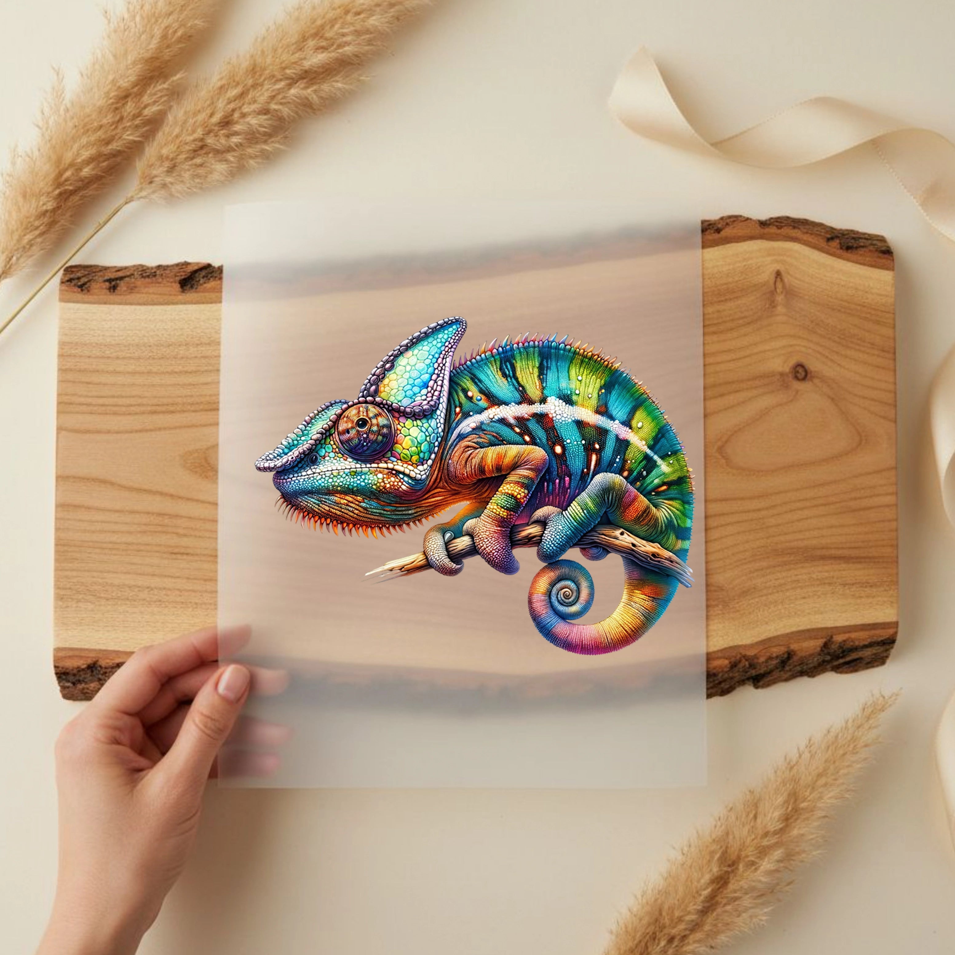 Bügelbild Bunter Tarnkünstler