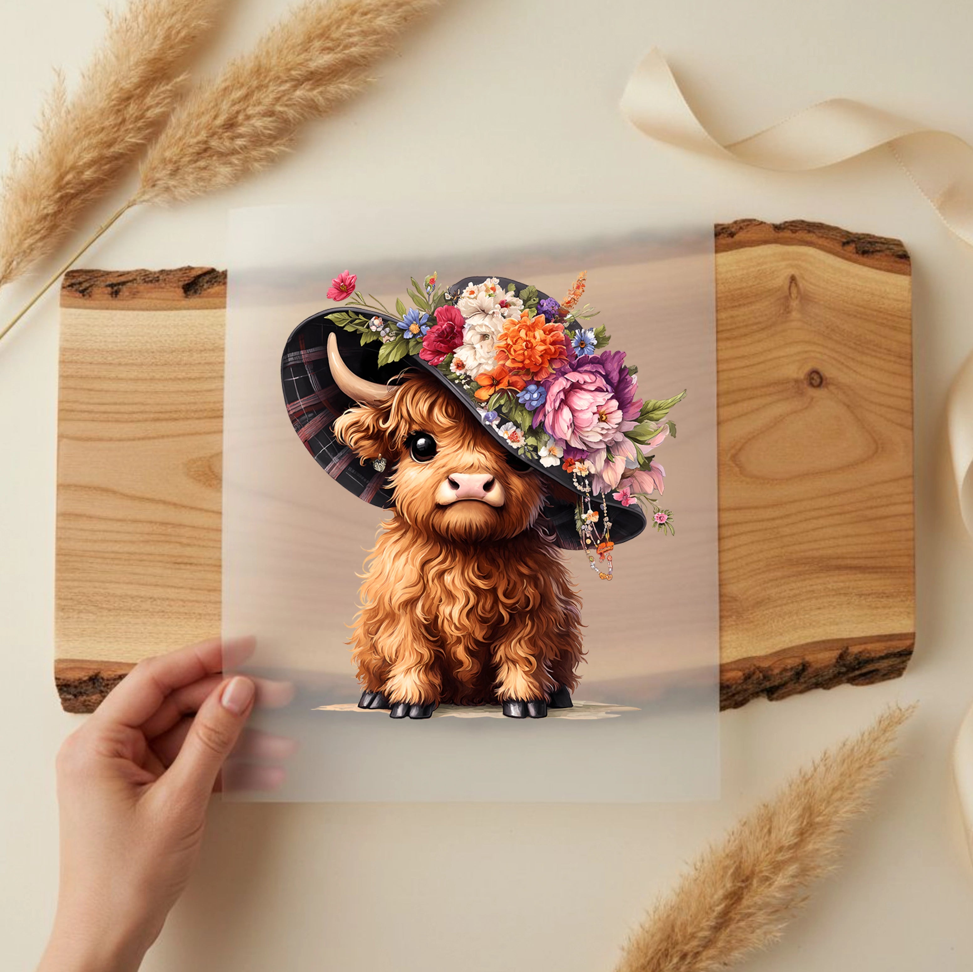 Bügelbild Blütenkuh Lady Blossom