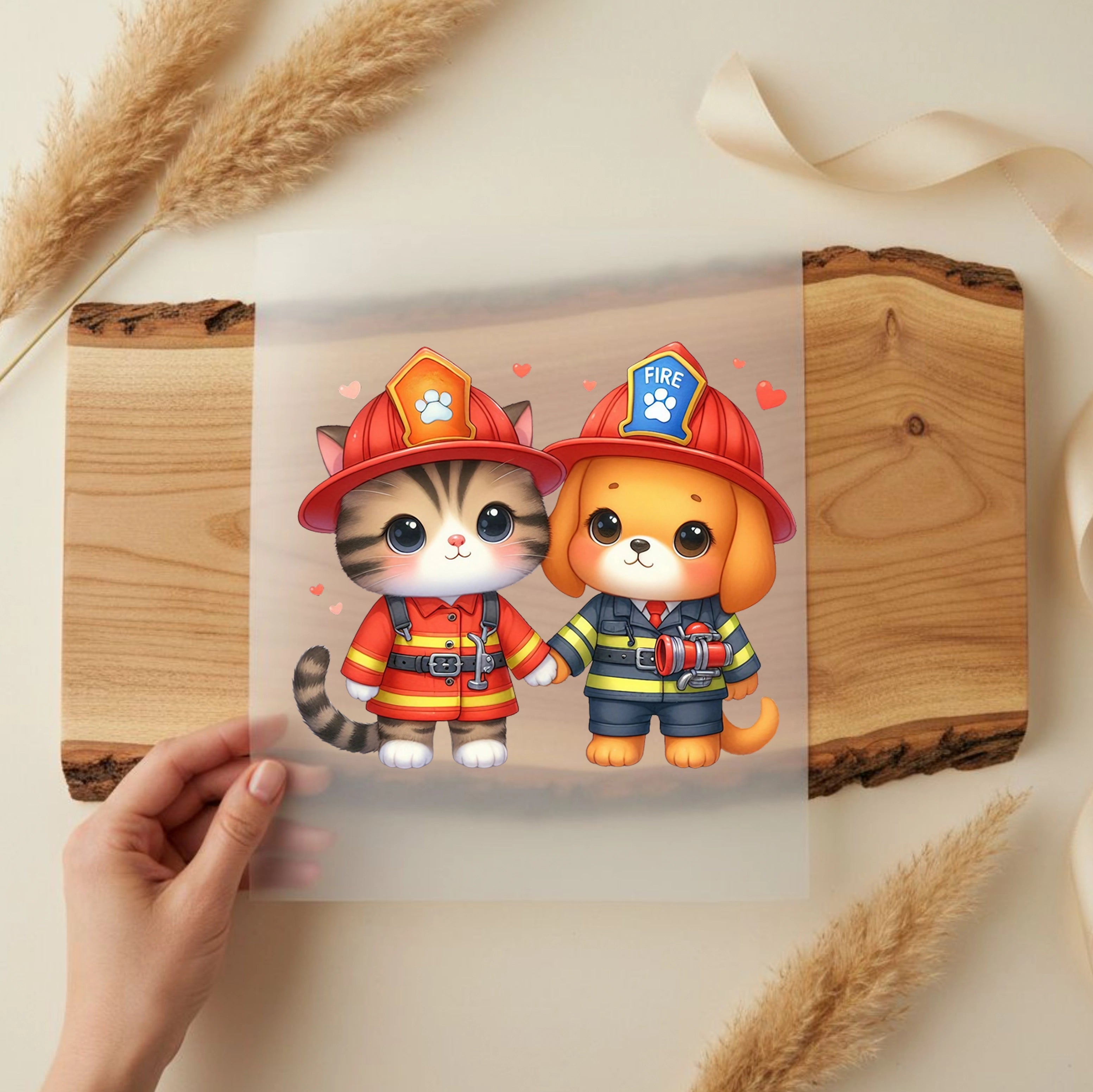 Bügelbild Feuerwehrfreunde Flammenhelden