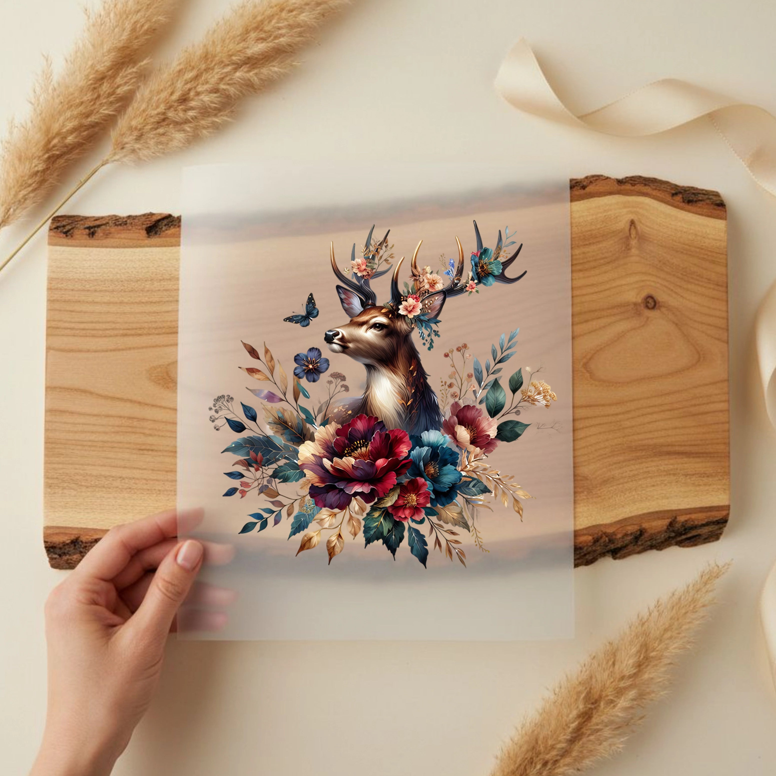 Bügelbild Hirsch der Stille