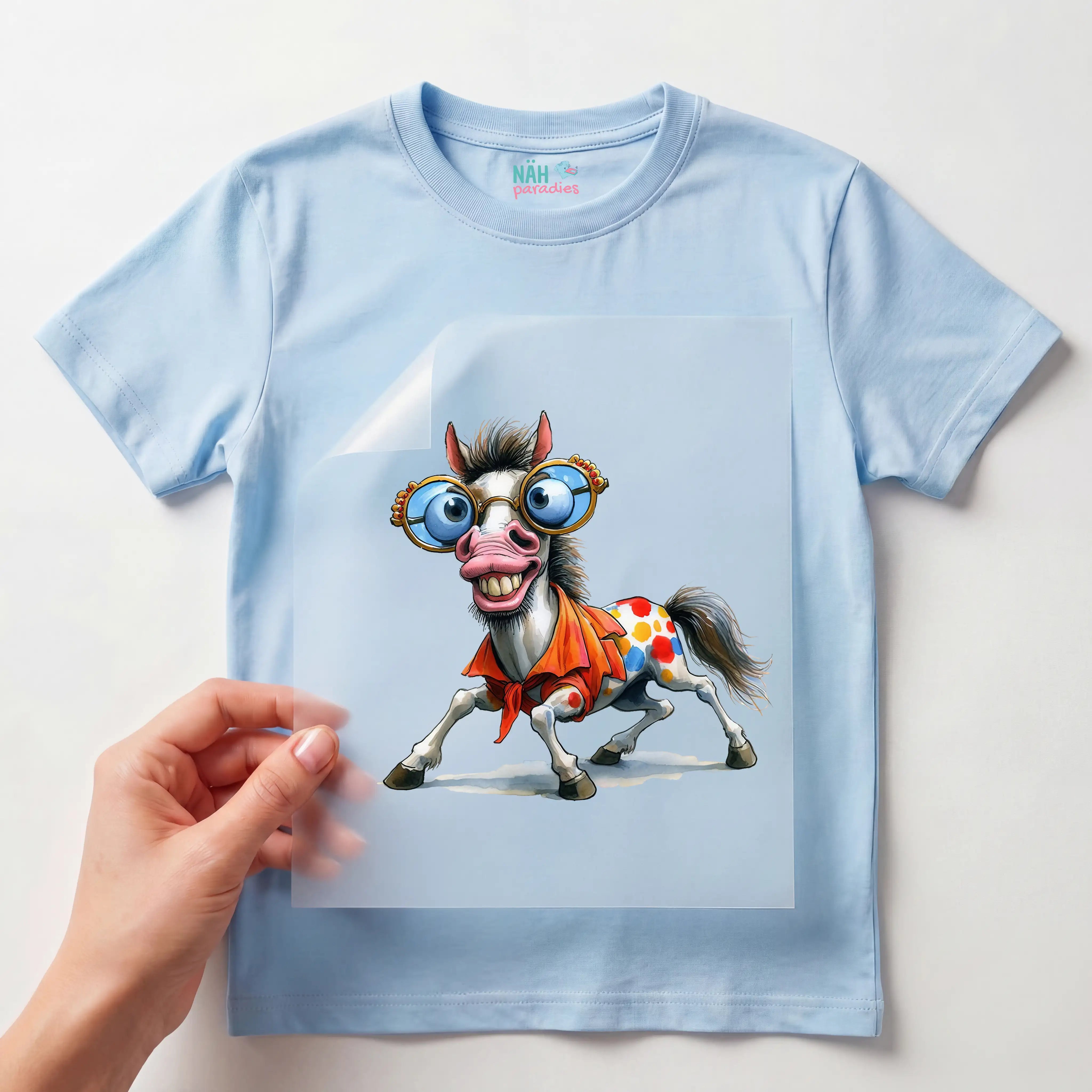 Bügelbild Gute Laune Pferd