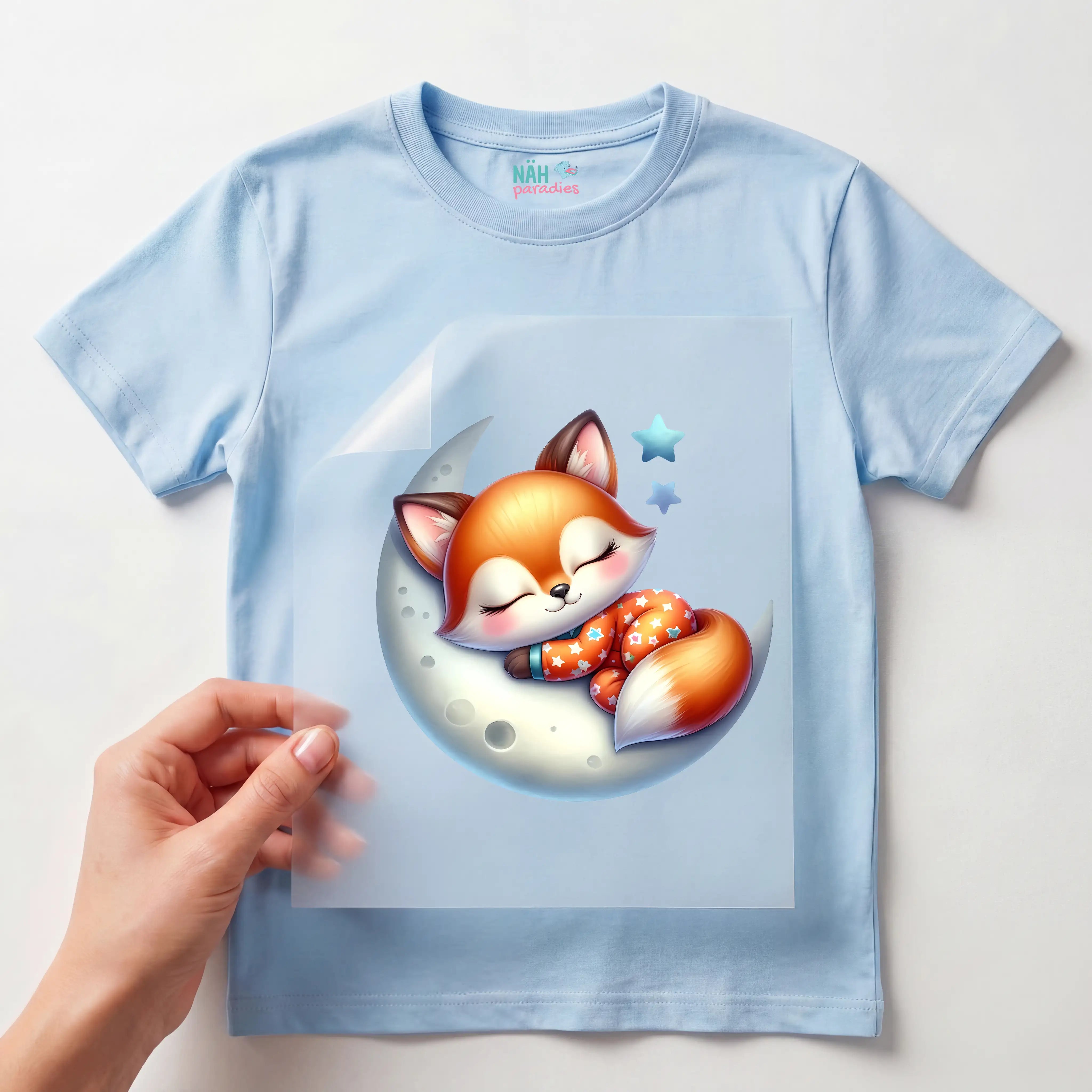 Bügelbild Fuchs Mondtraum