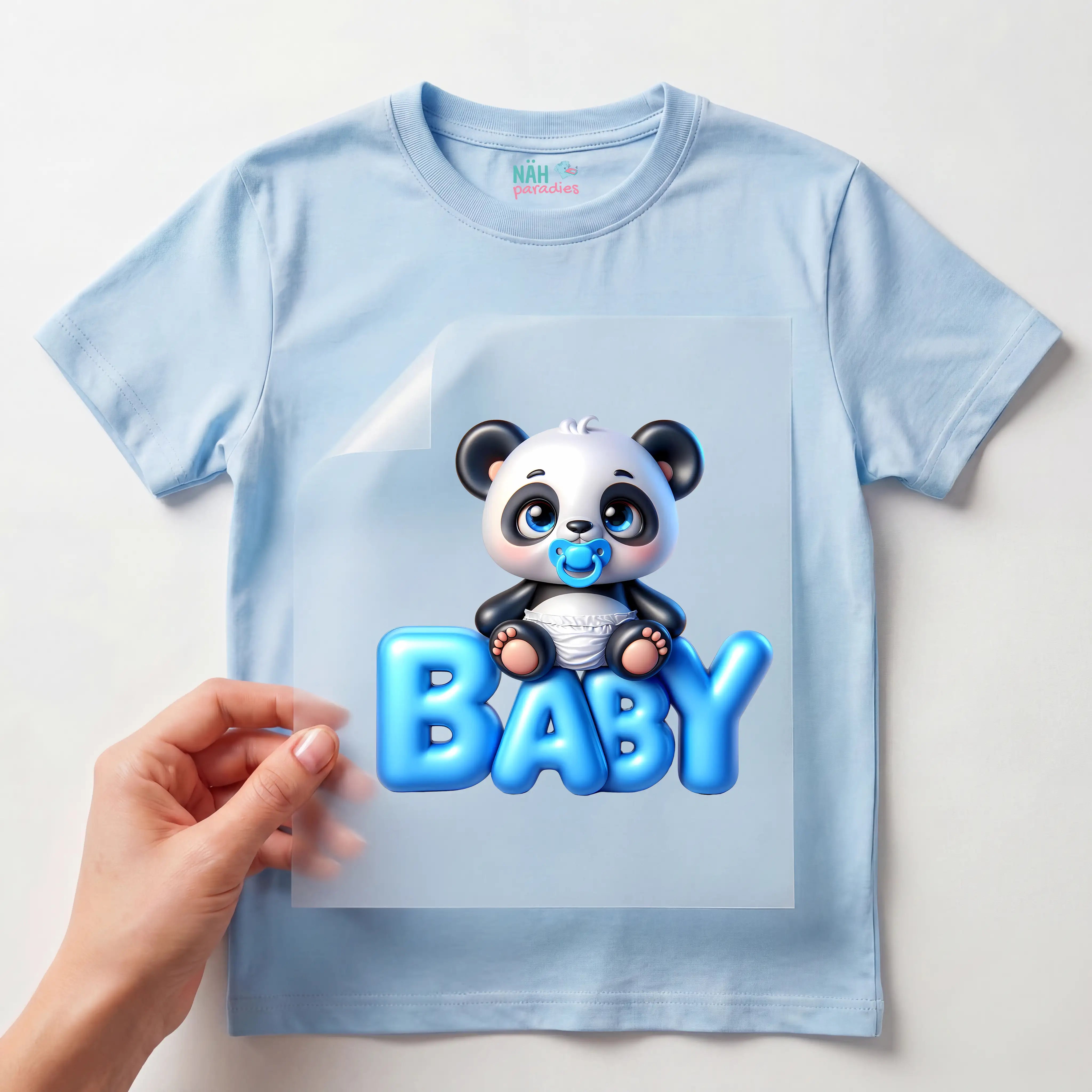 Bügelbild Baby Panda