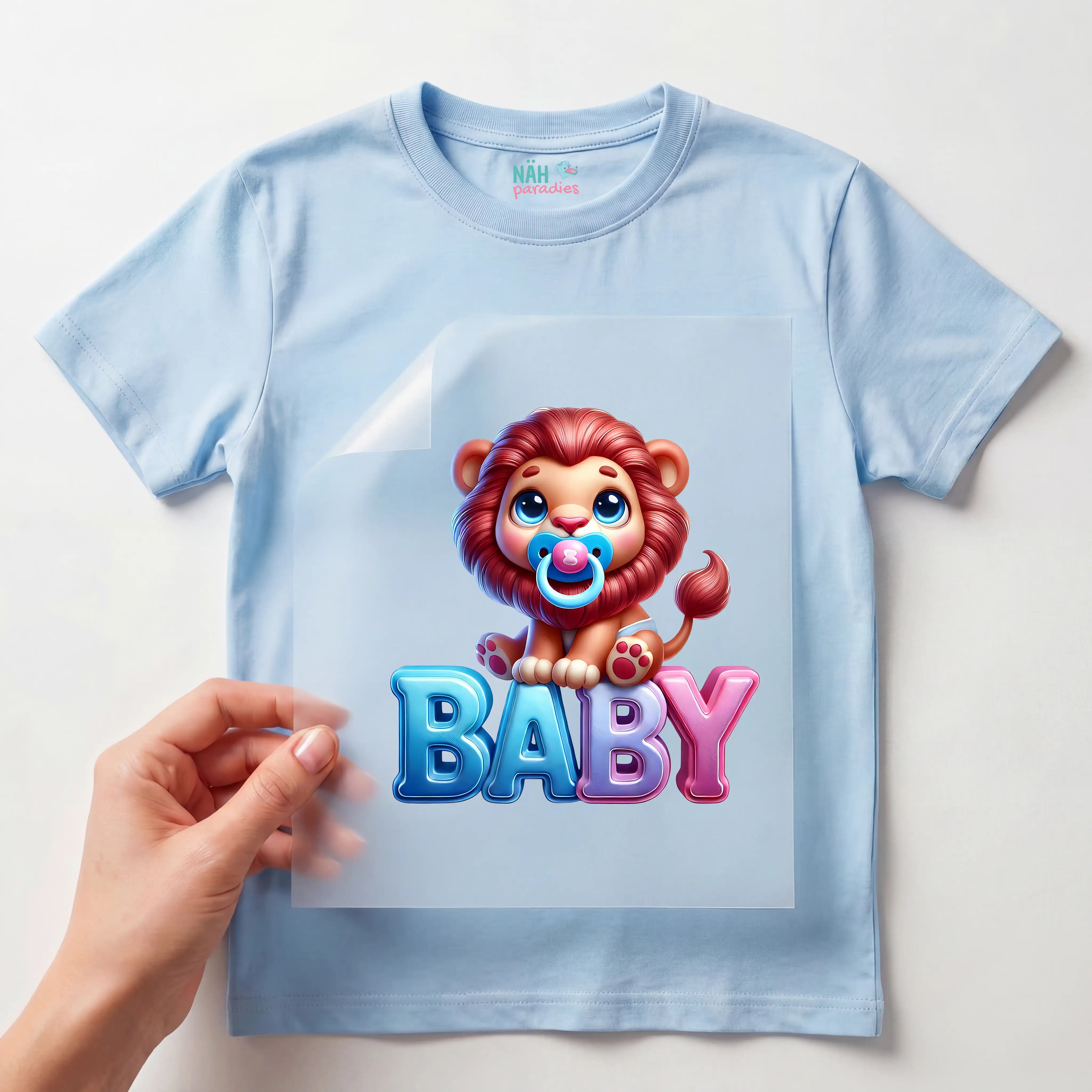 Bügelbild Baby Löwe Miniroar