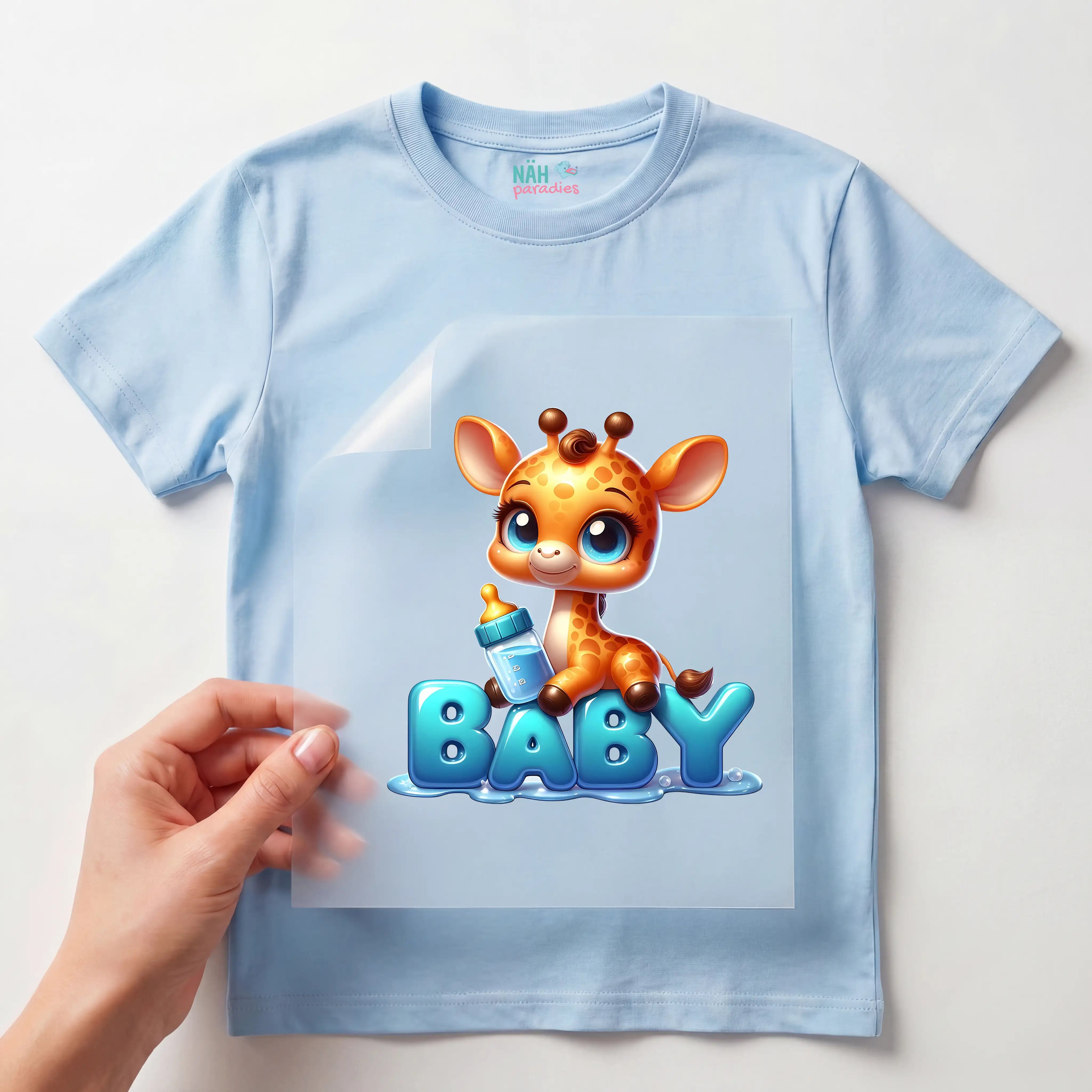 Bügelbild Baby Giraffe Cutie