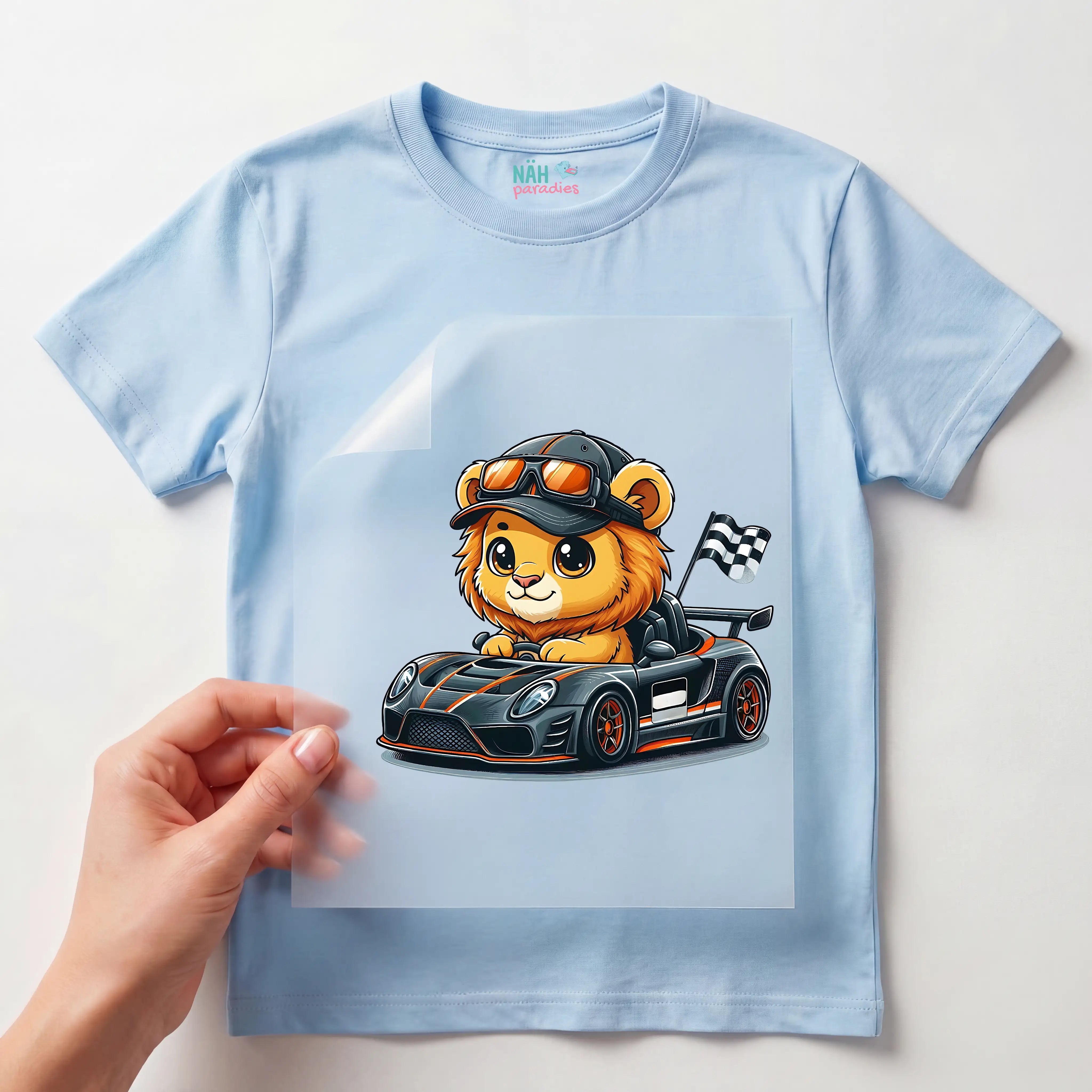 Bügelbild Turbo Löwe