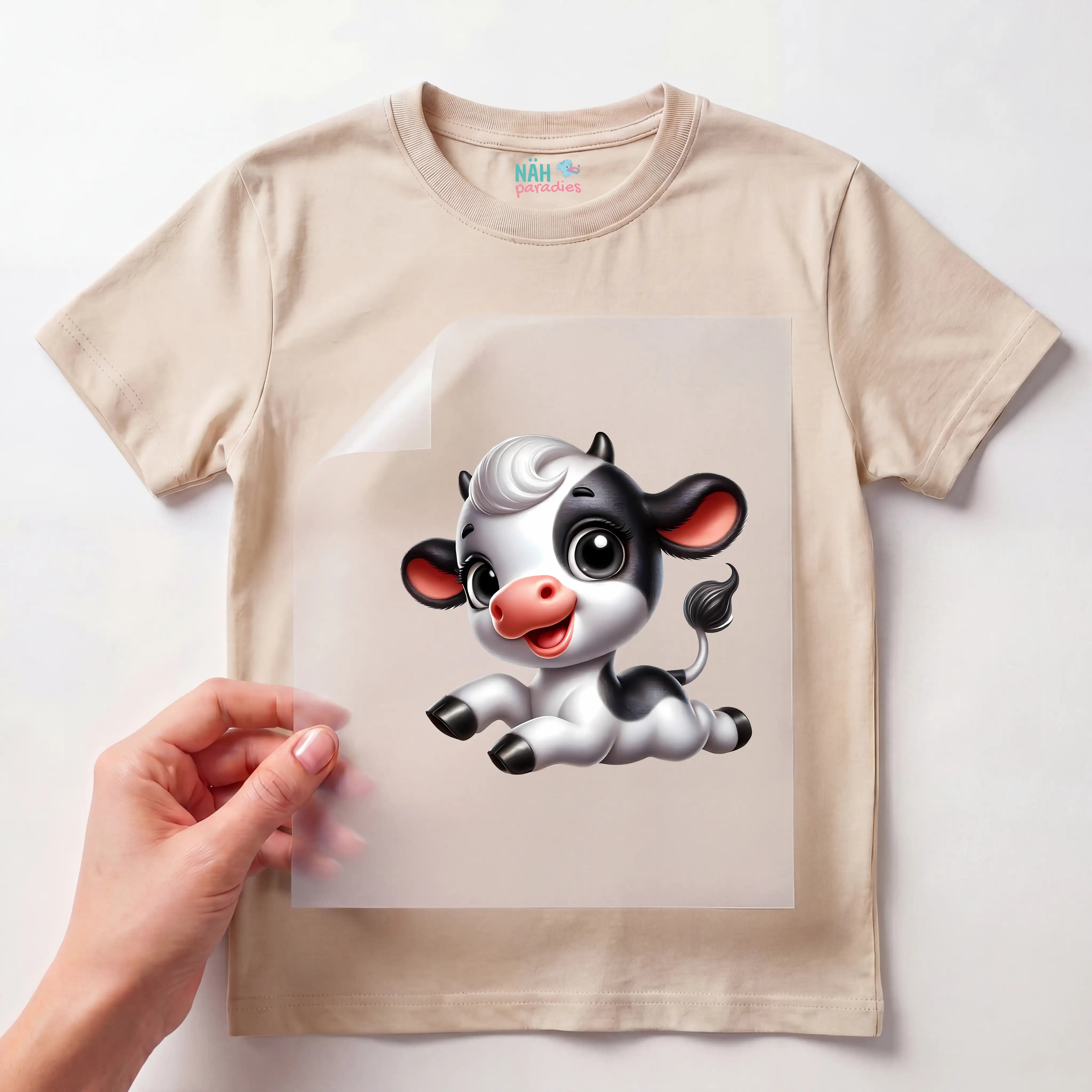Bügelbild Kuh Babyliebling