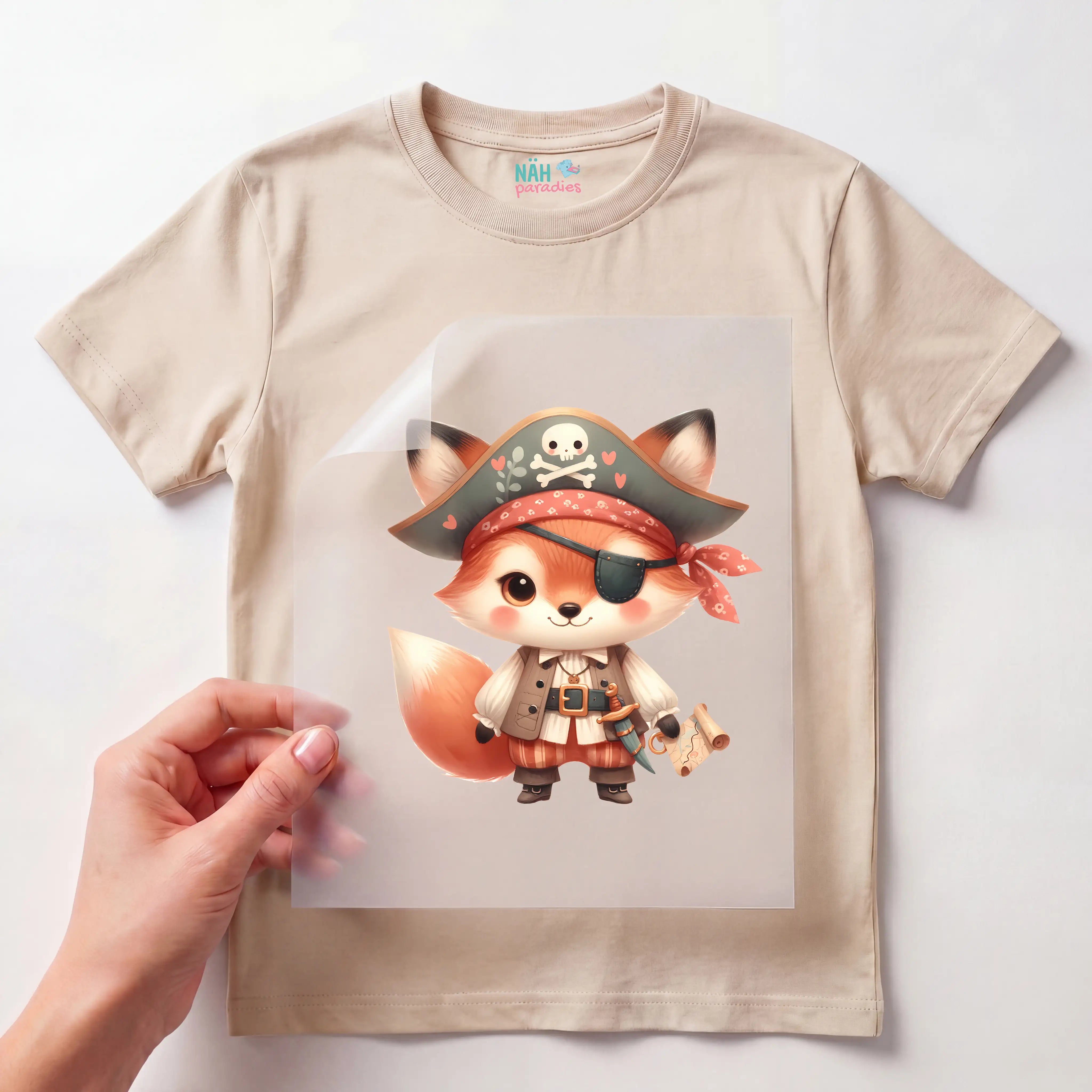 Bügelbild Pirat Fuchs