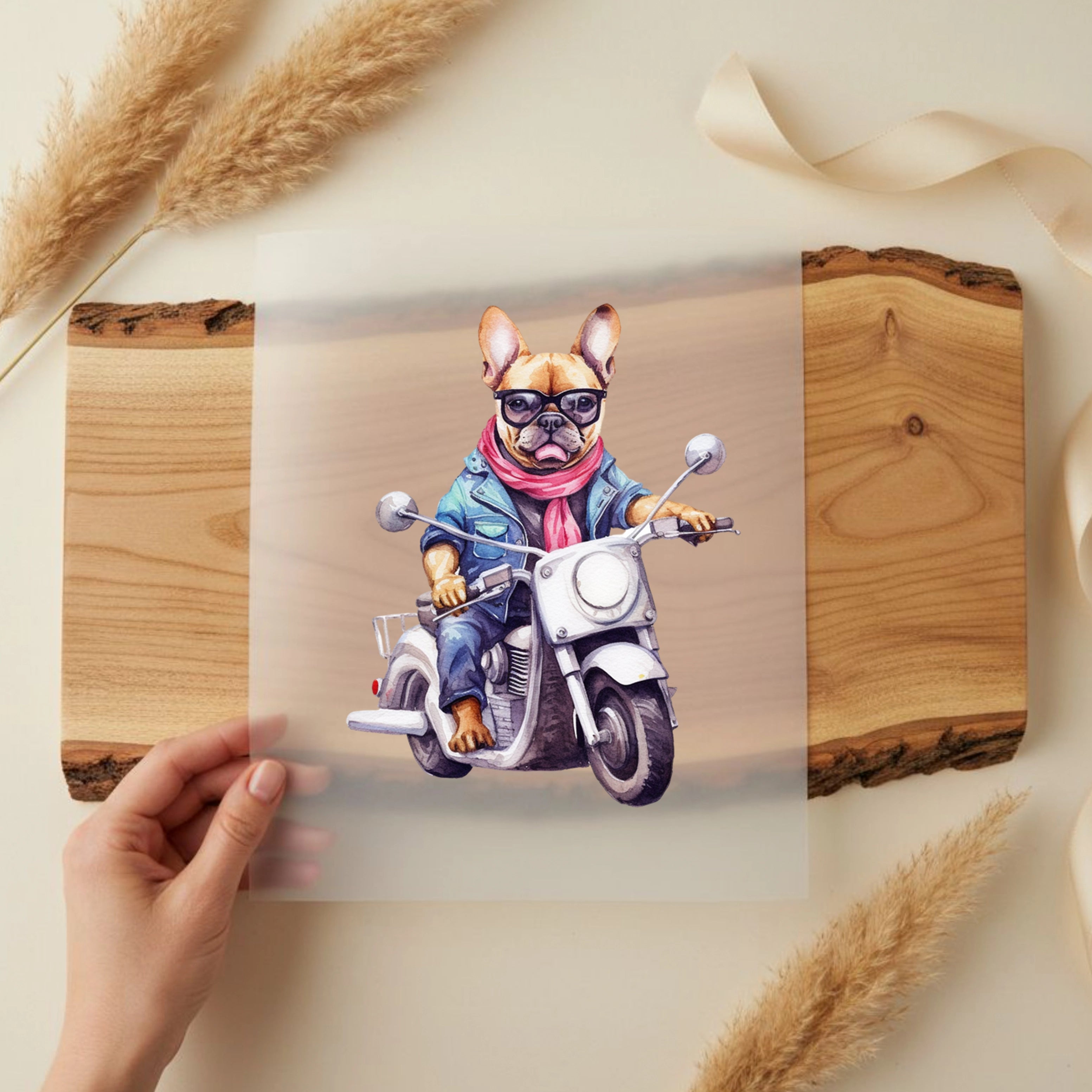 Bügelbild Frenchi Biker