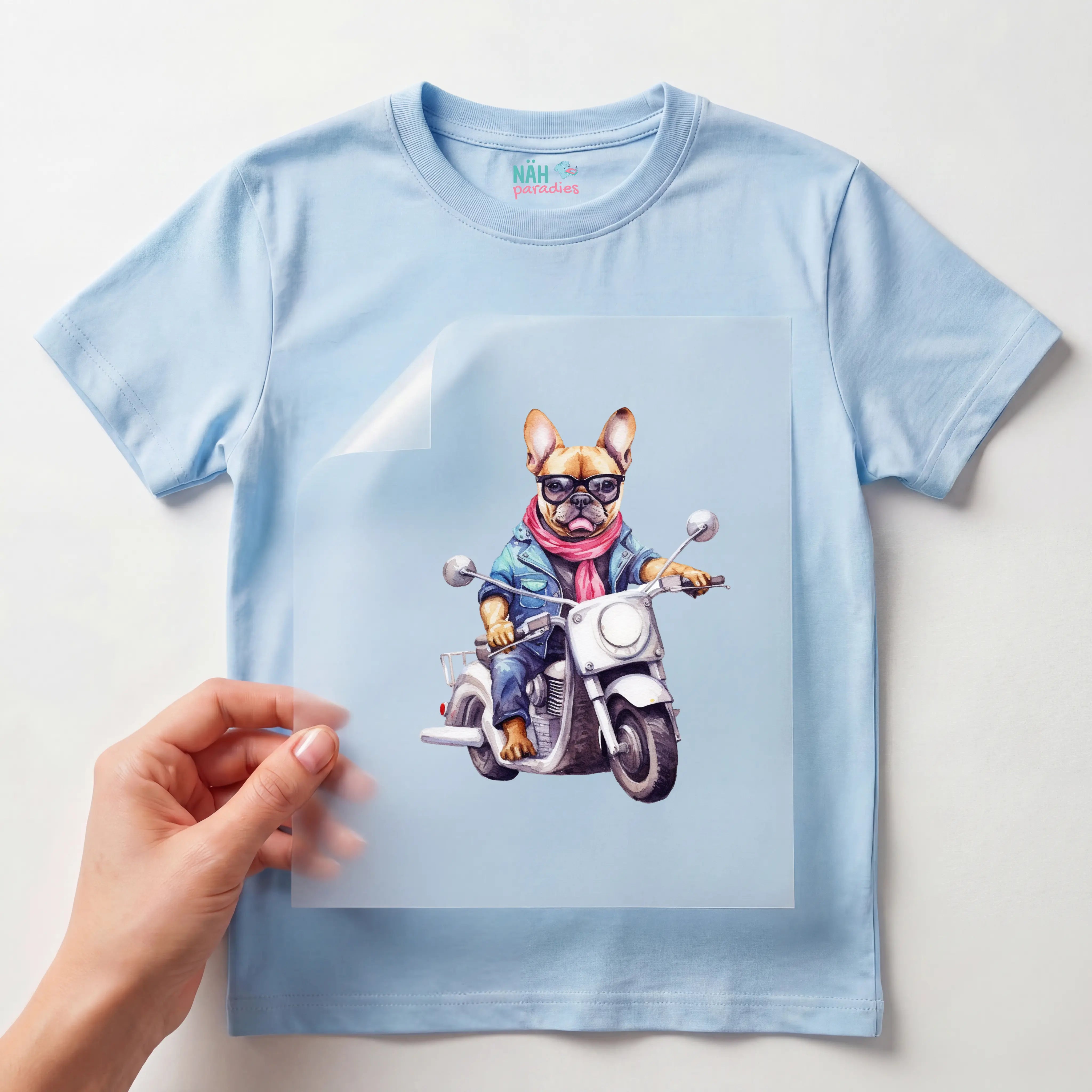 Bügelbild Frenchi Biker