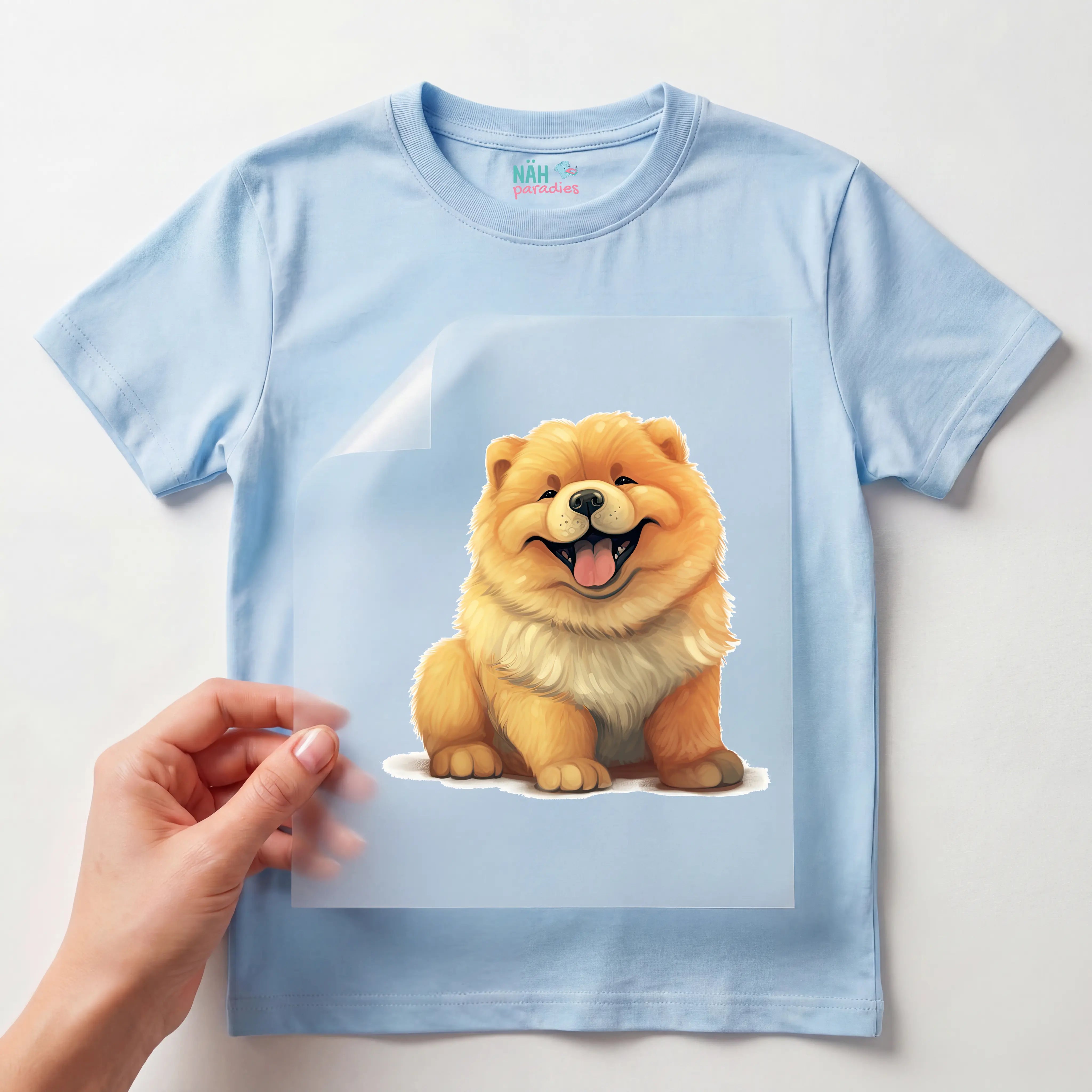 Bügelbild Hund Chow-Chow