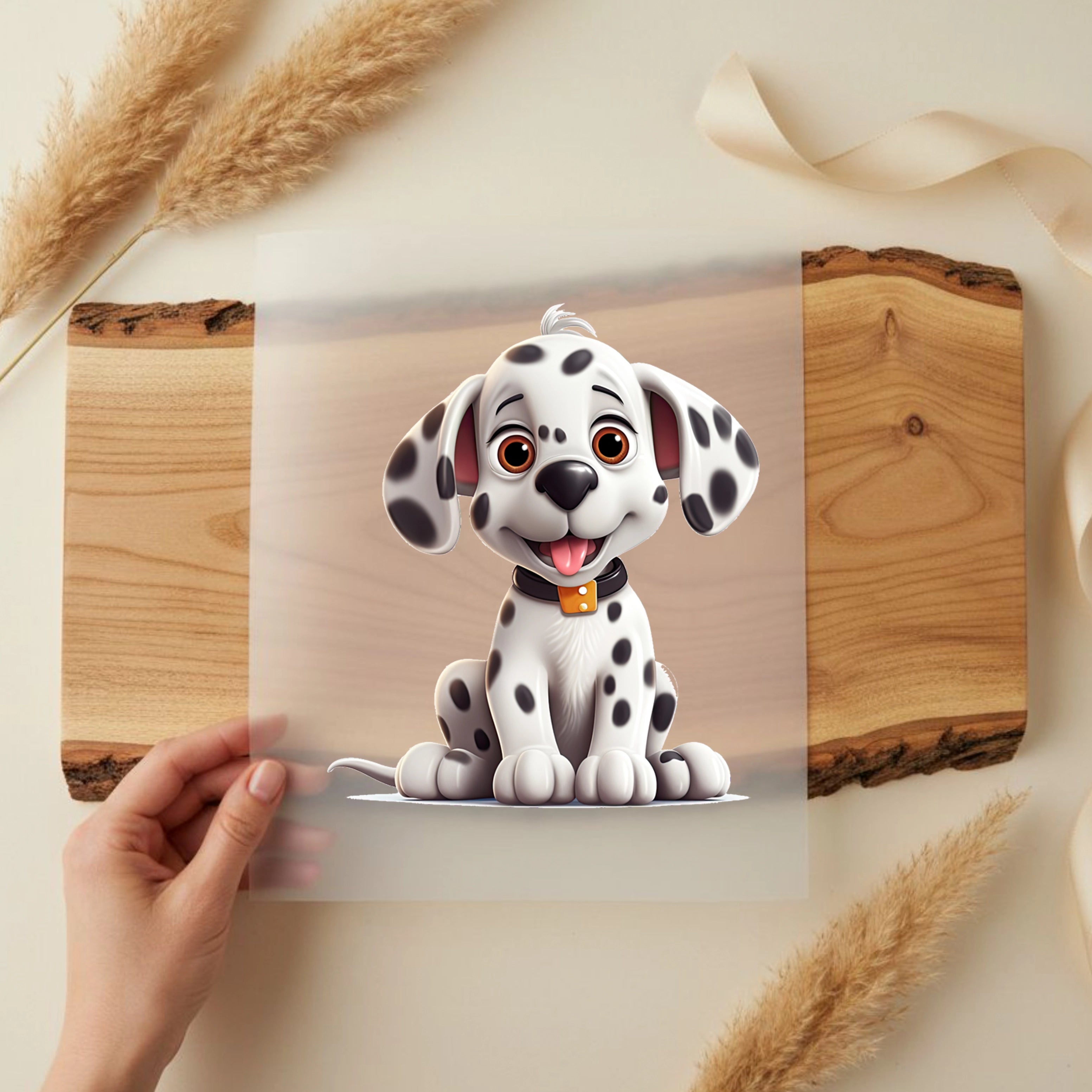 Bügelbild Hund Dalmatiner Jack