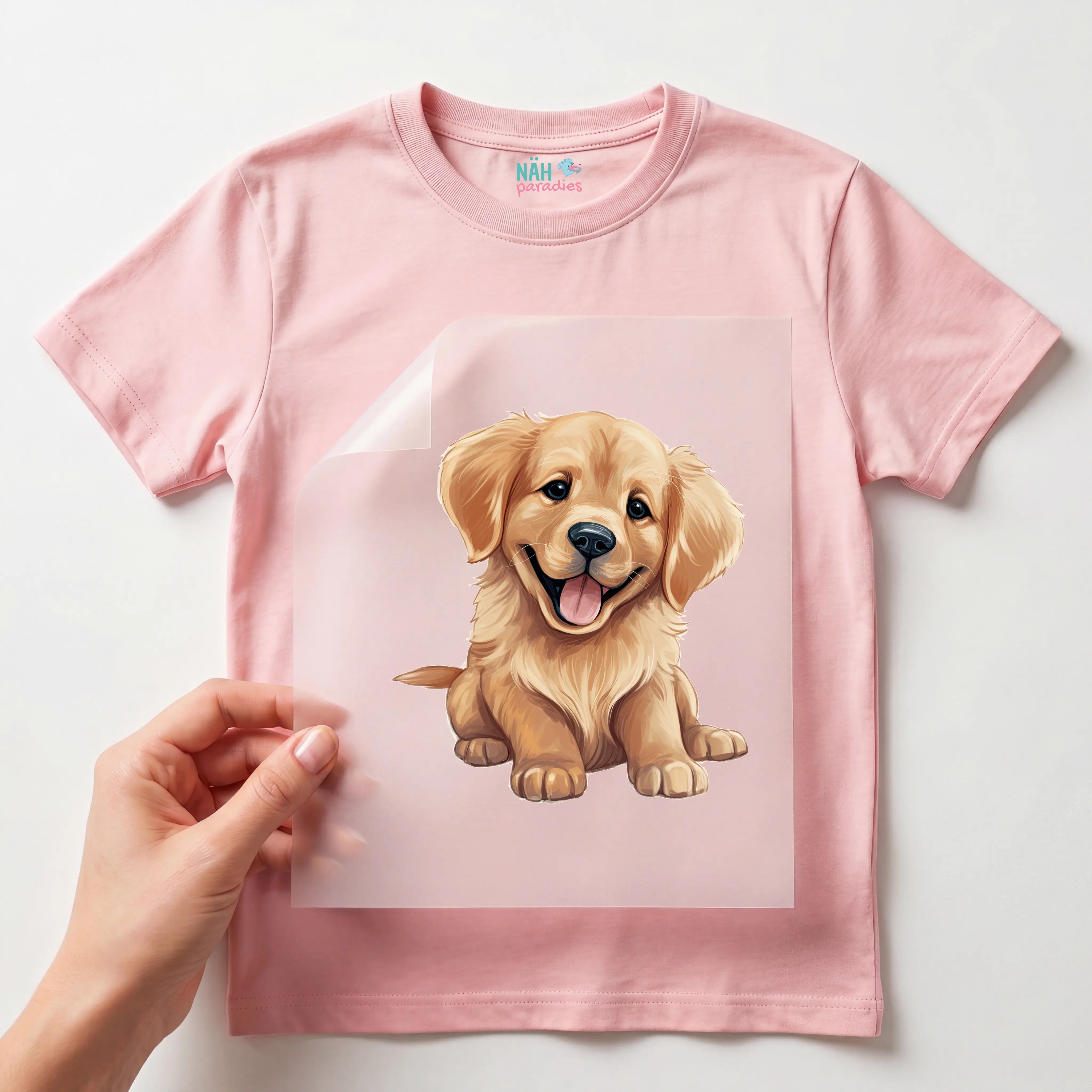 Bügelbild Hund Goldie