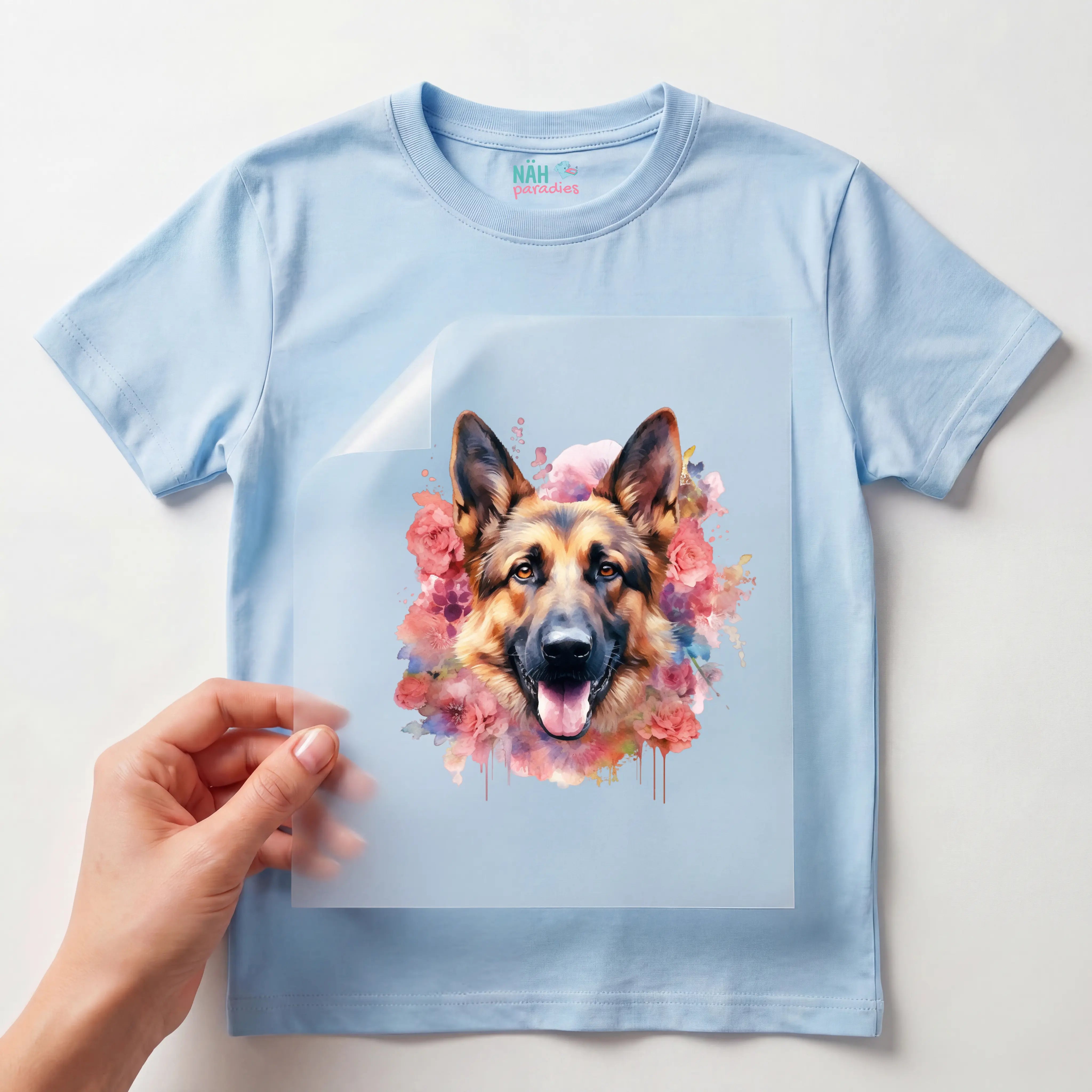 Bügelbild Hund Deutscher Schäferhund