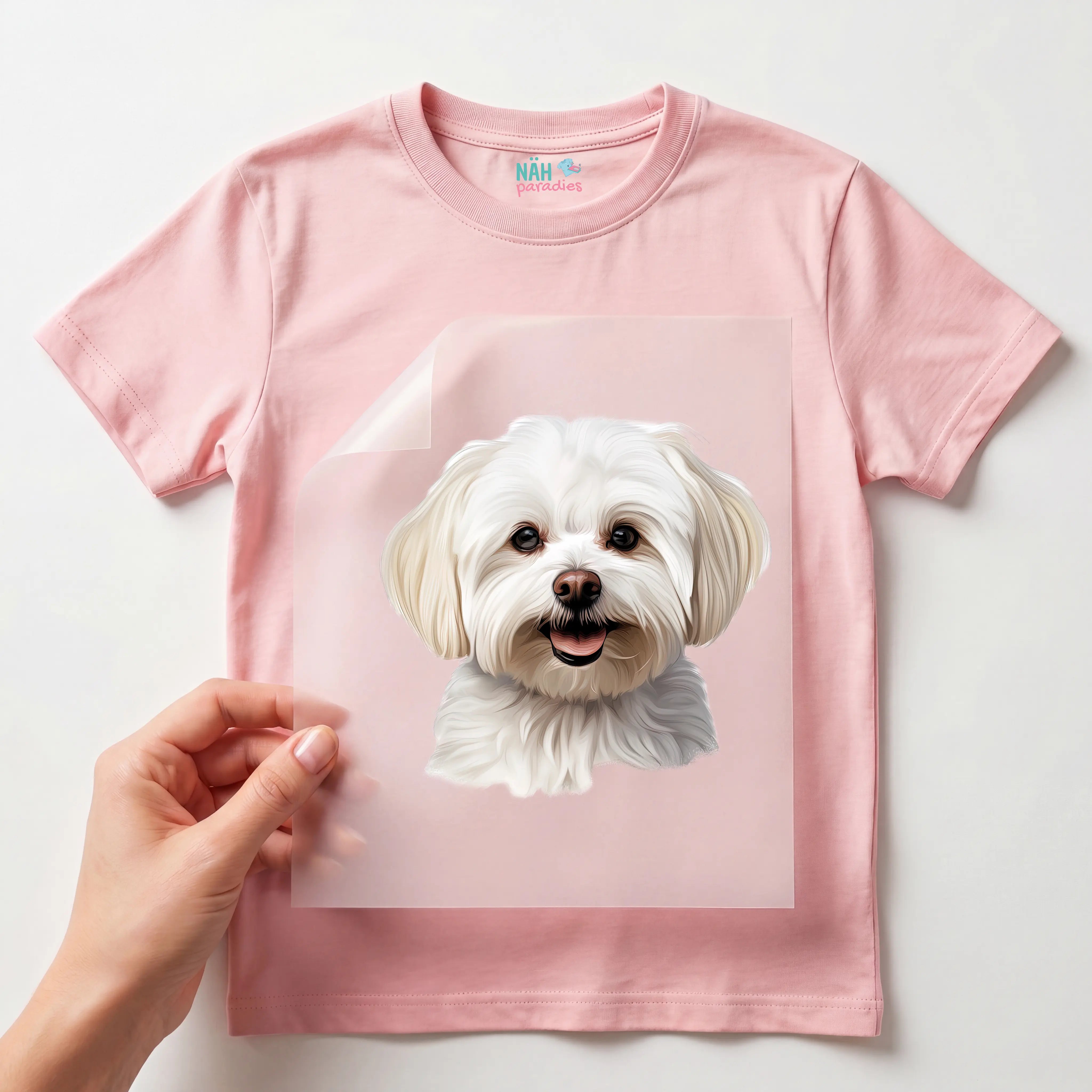 Bügelbild Hund Malteser