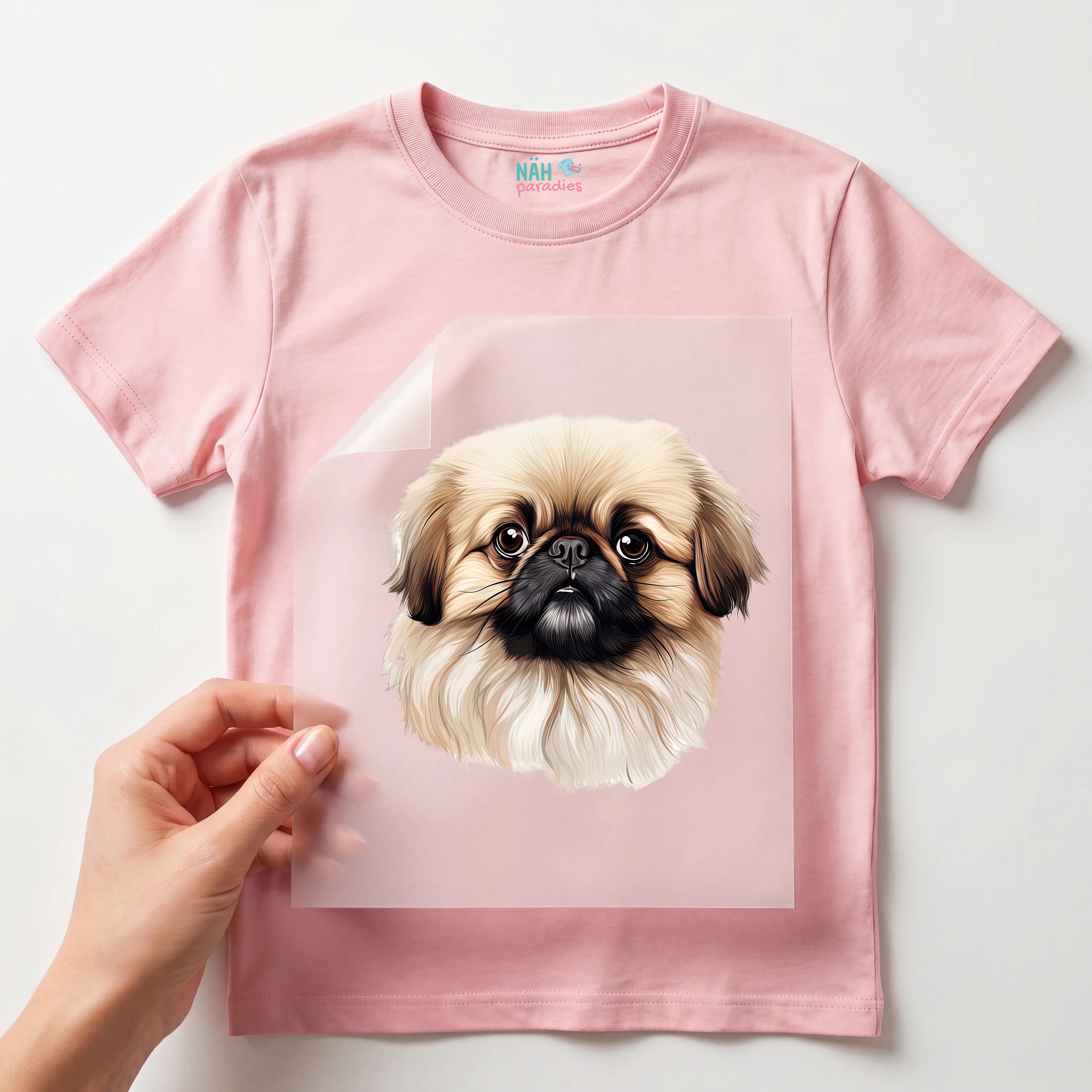 Bügelbild Hund Pekinese