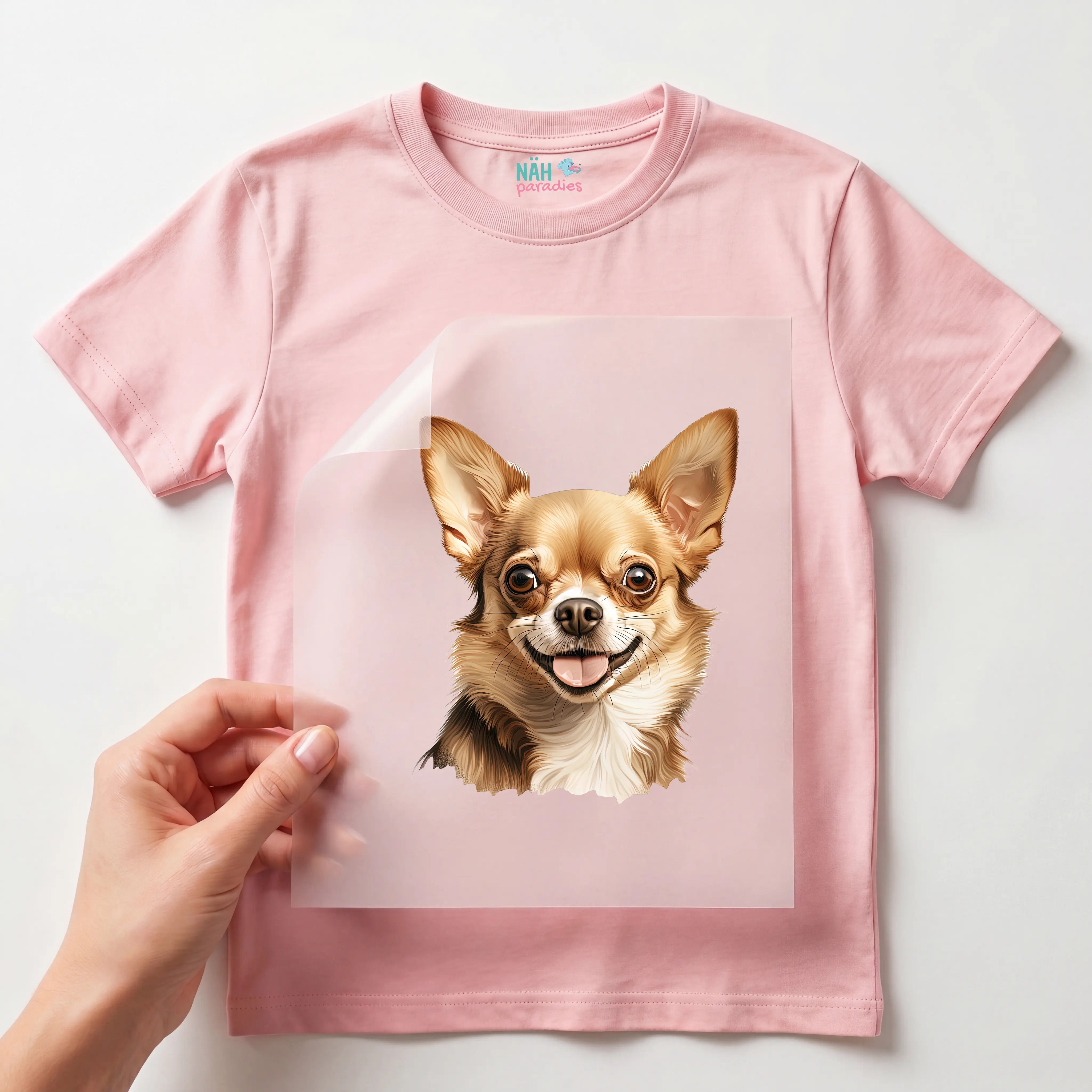 Bügelbild Hund Chihuahua Braun