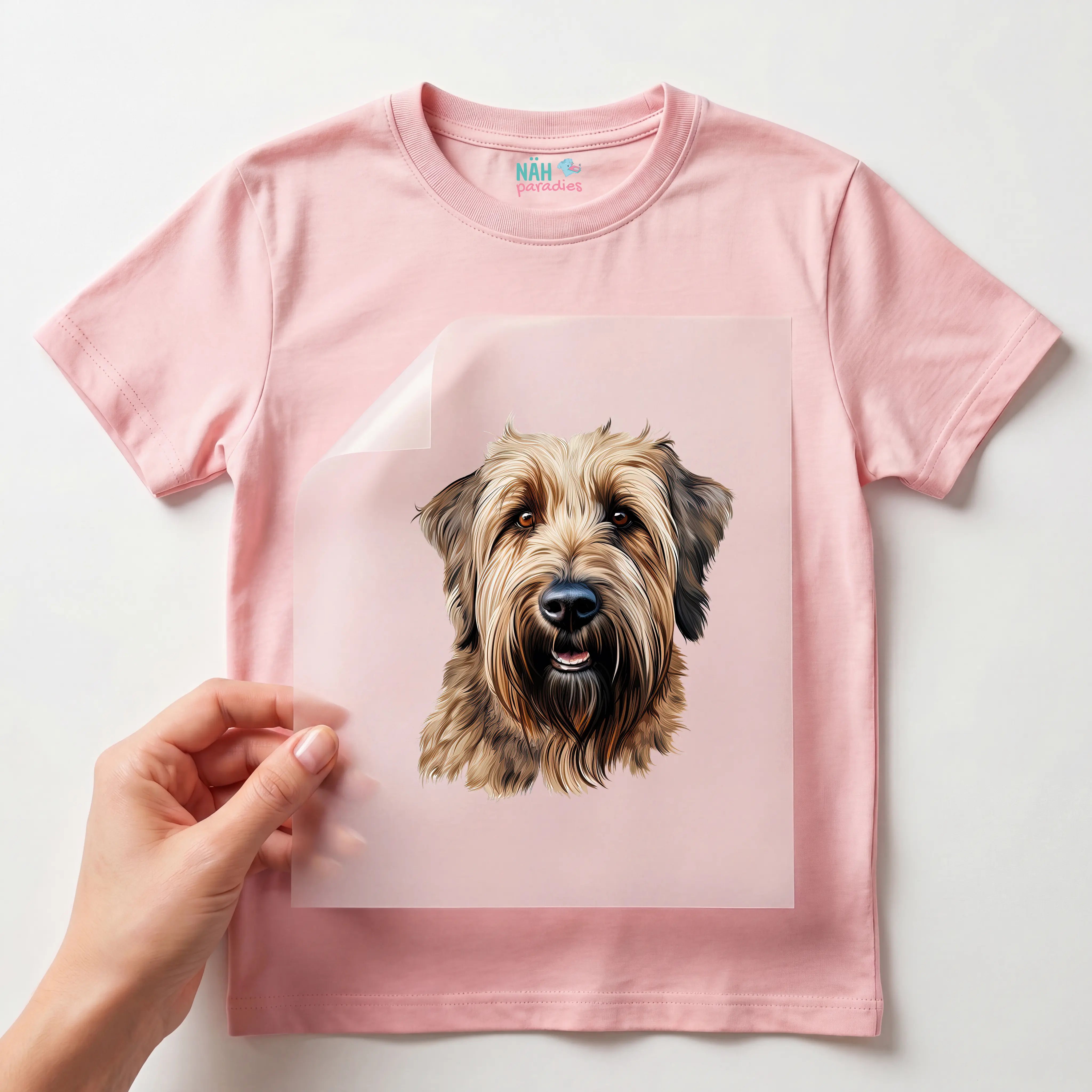 Bügelbild Hund Briard