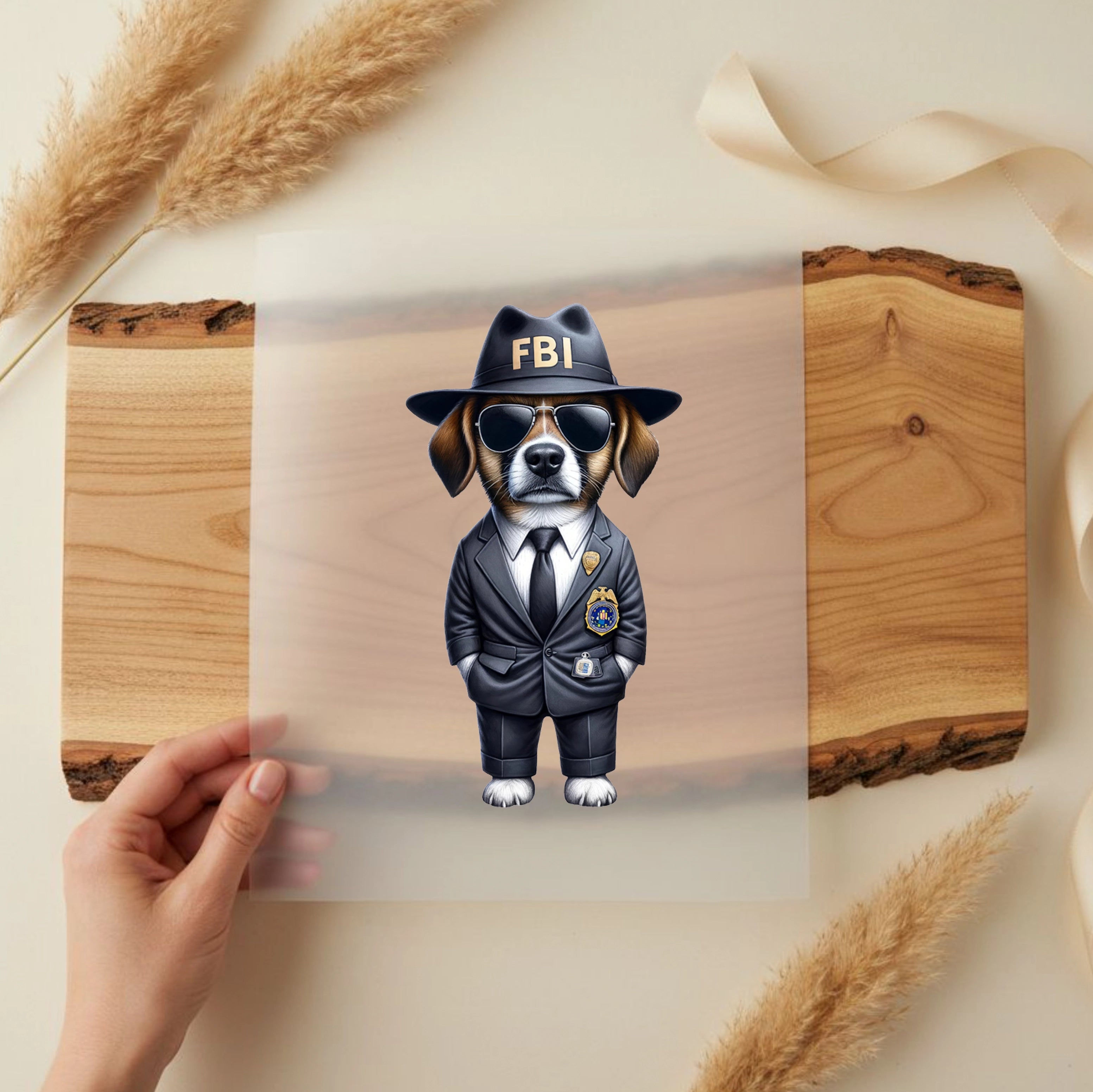 Bügelbild Detective Dog