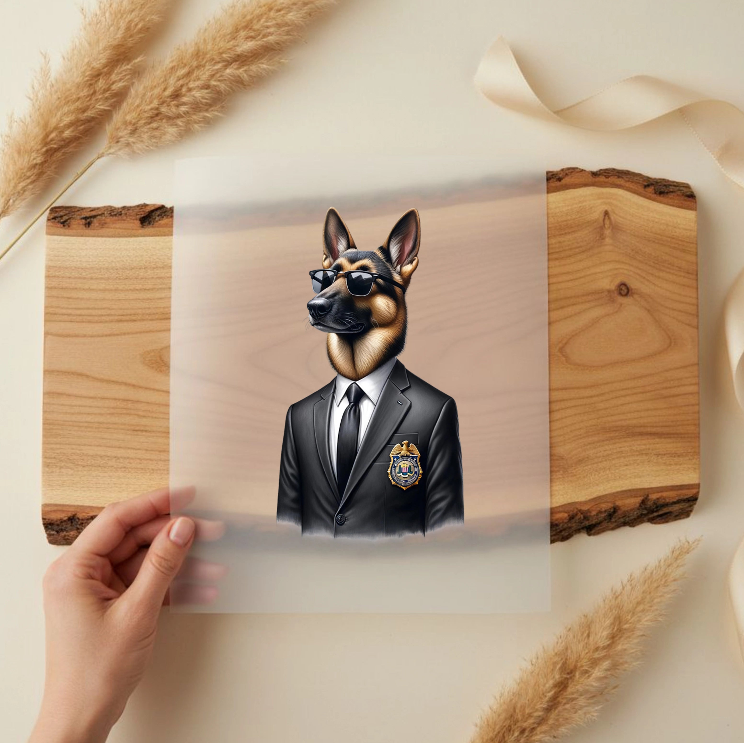 Bügelbild Officer Wuff