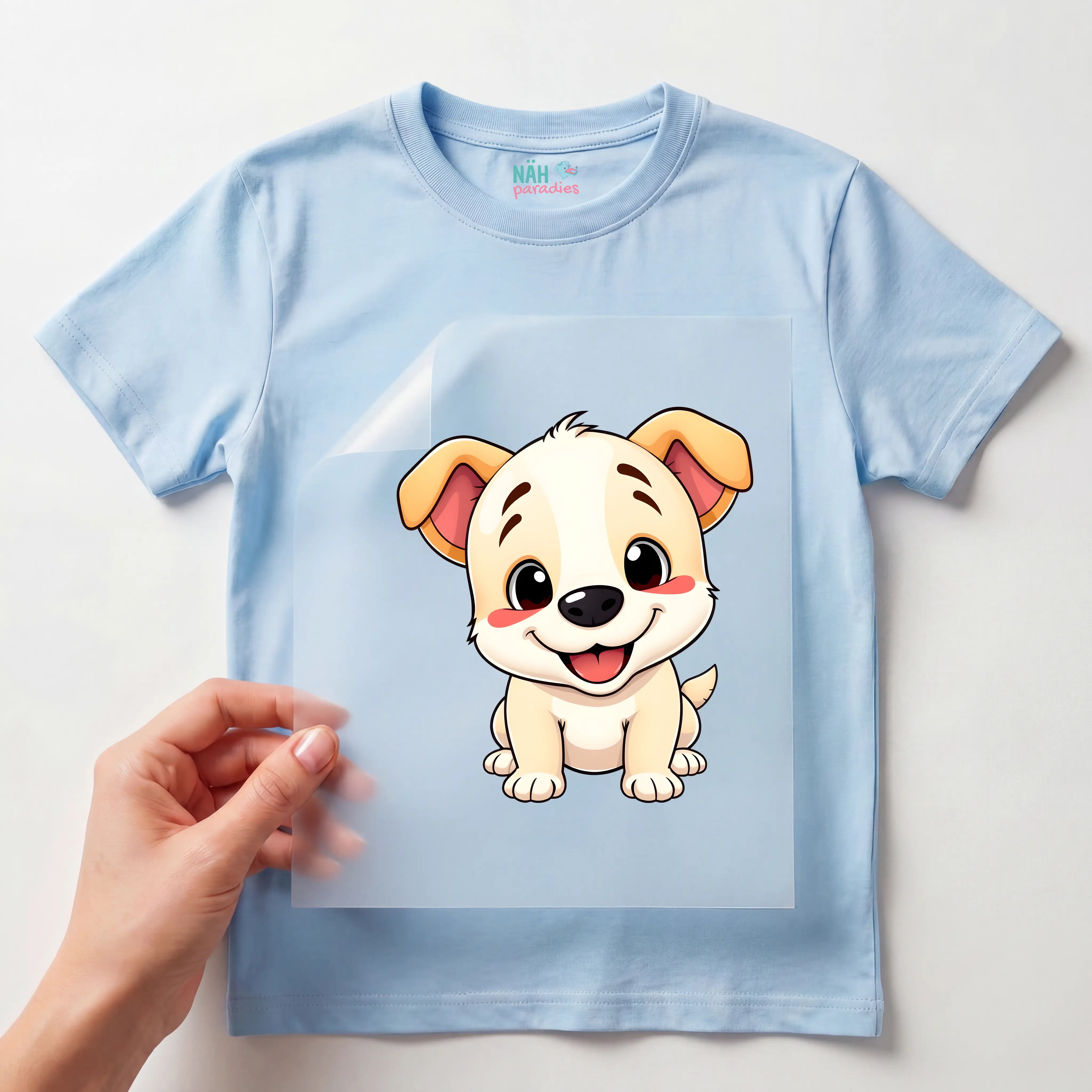 Bügelbild Baby Hund
