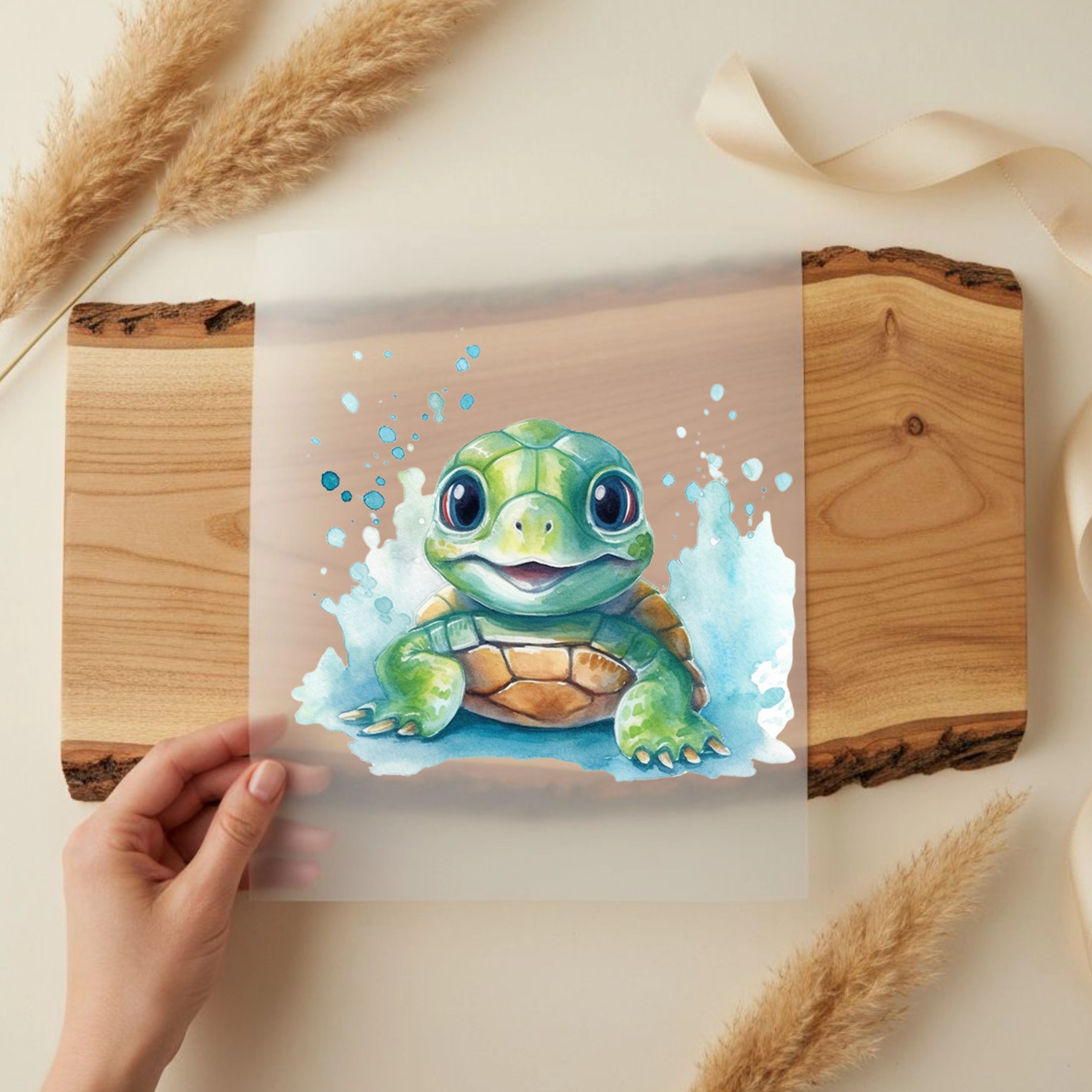 Bügelbild Schildkröte Kiki