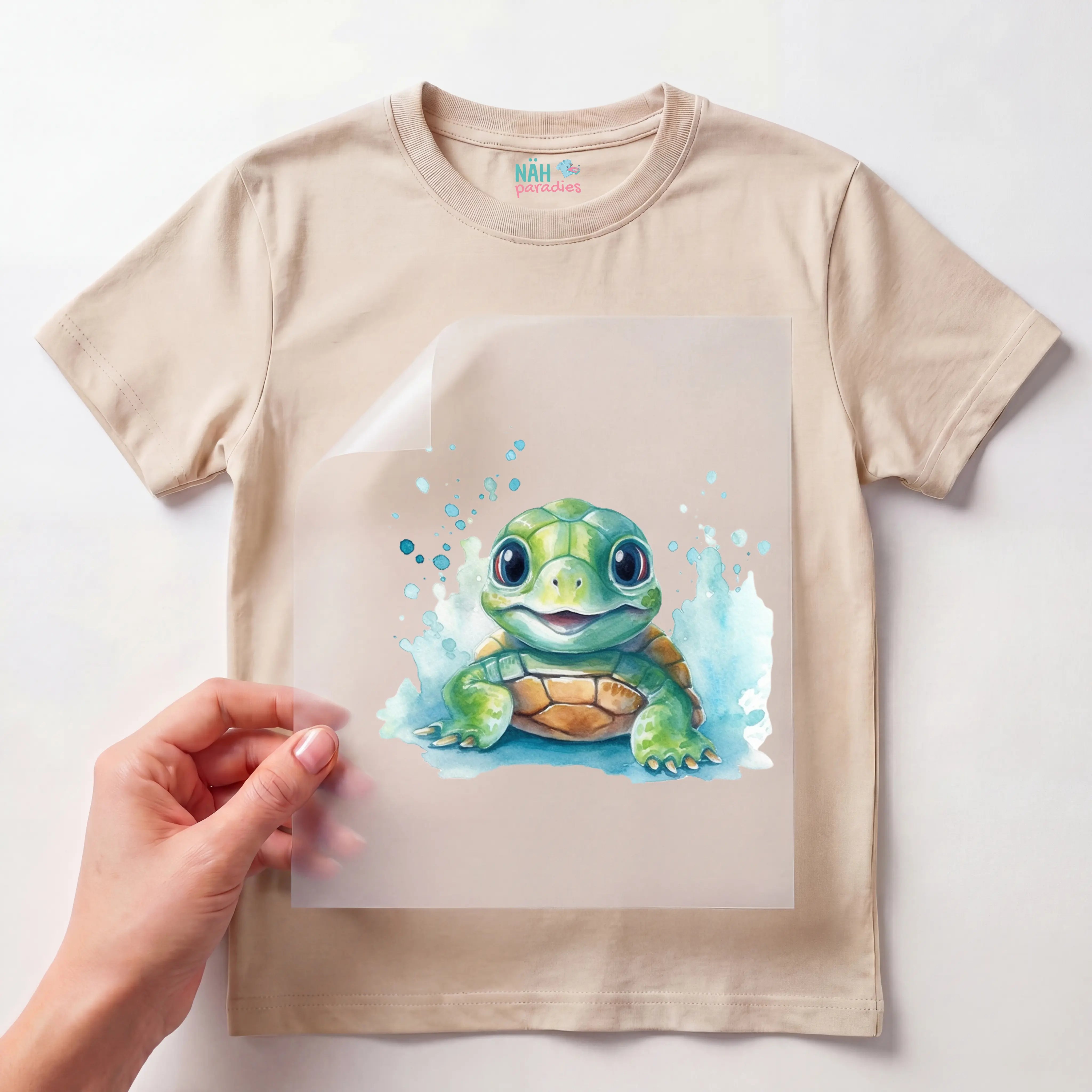 Bügelbild Schildkröte Kiki