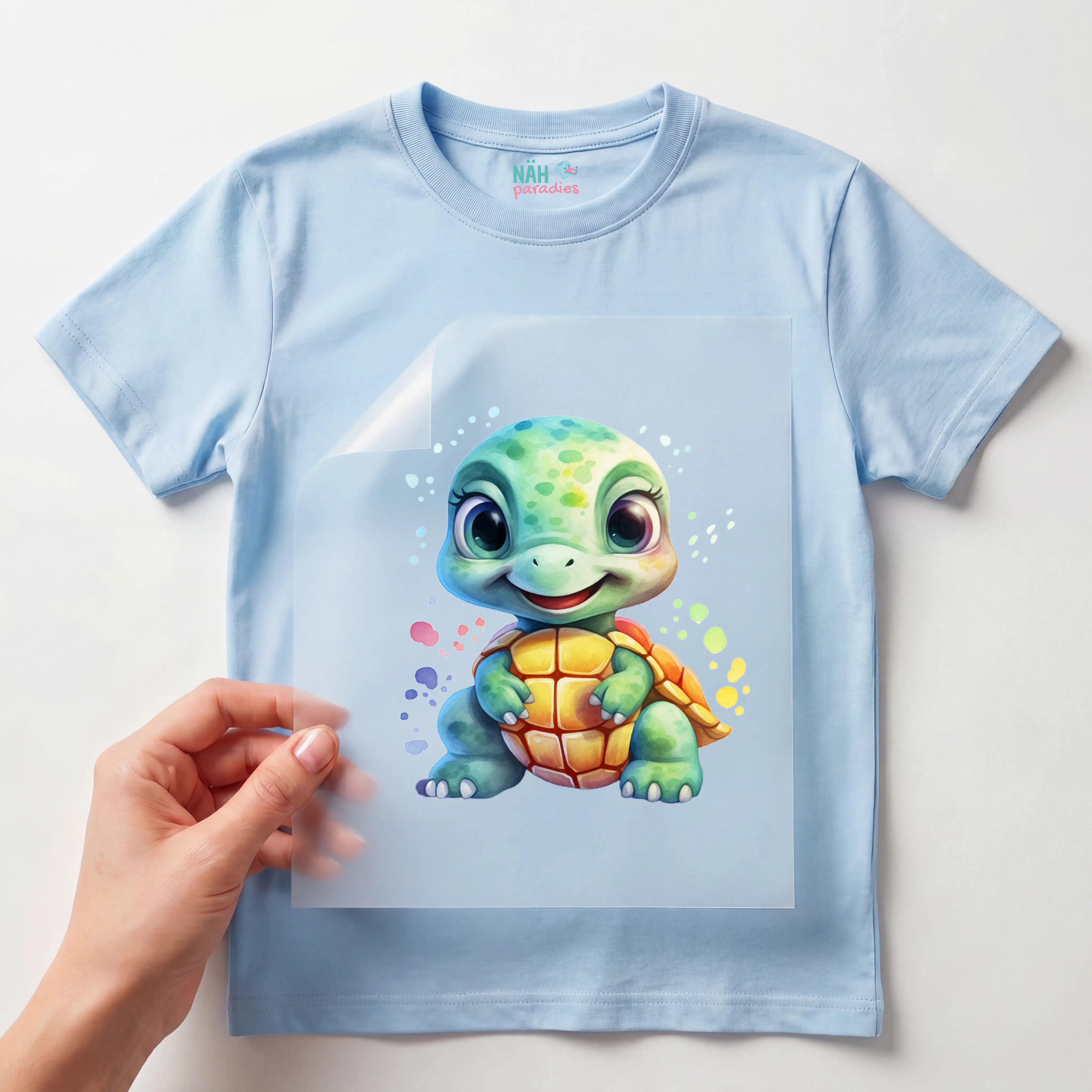 Bügelbild Schildkröte Knirpsi
