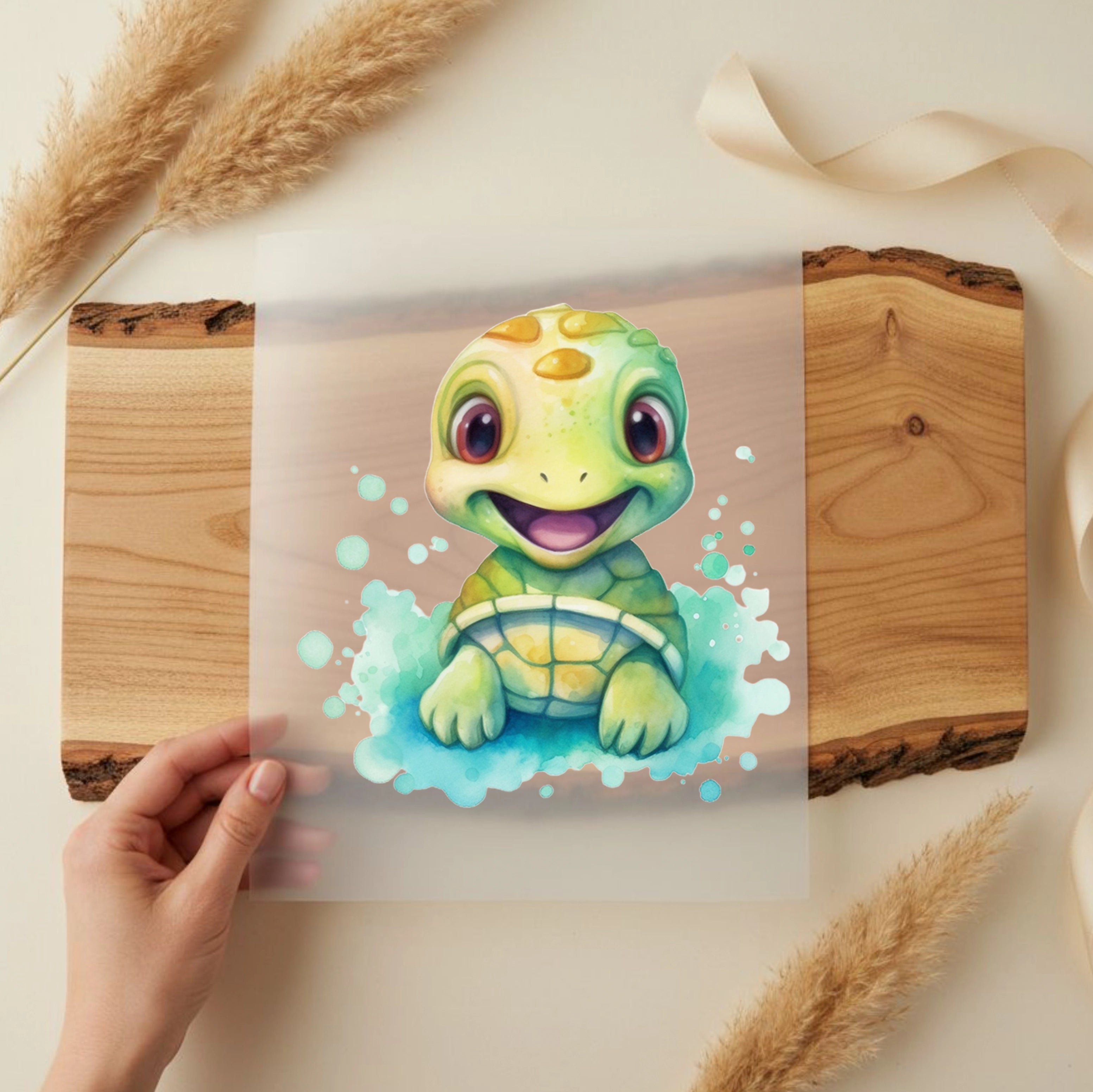 Bügelbild Schildkröte Lola