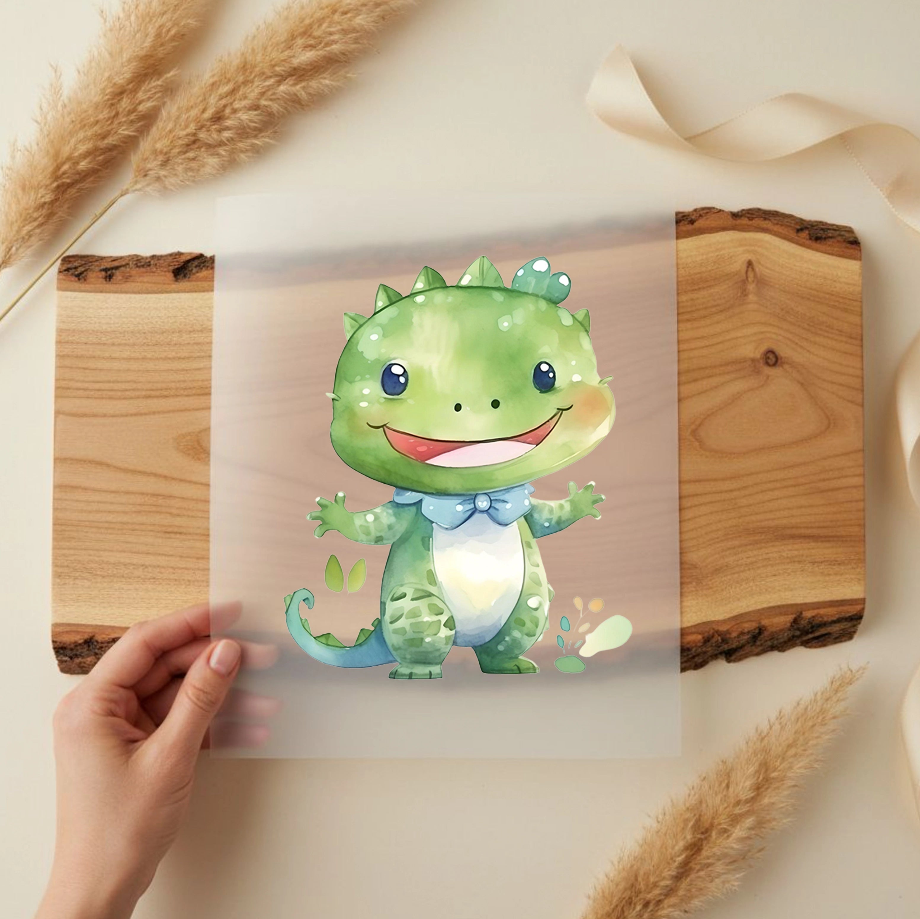 Bügelbild Krokodil Baby Koko