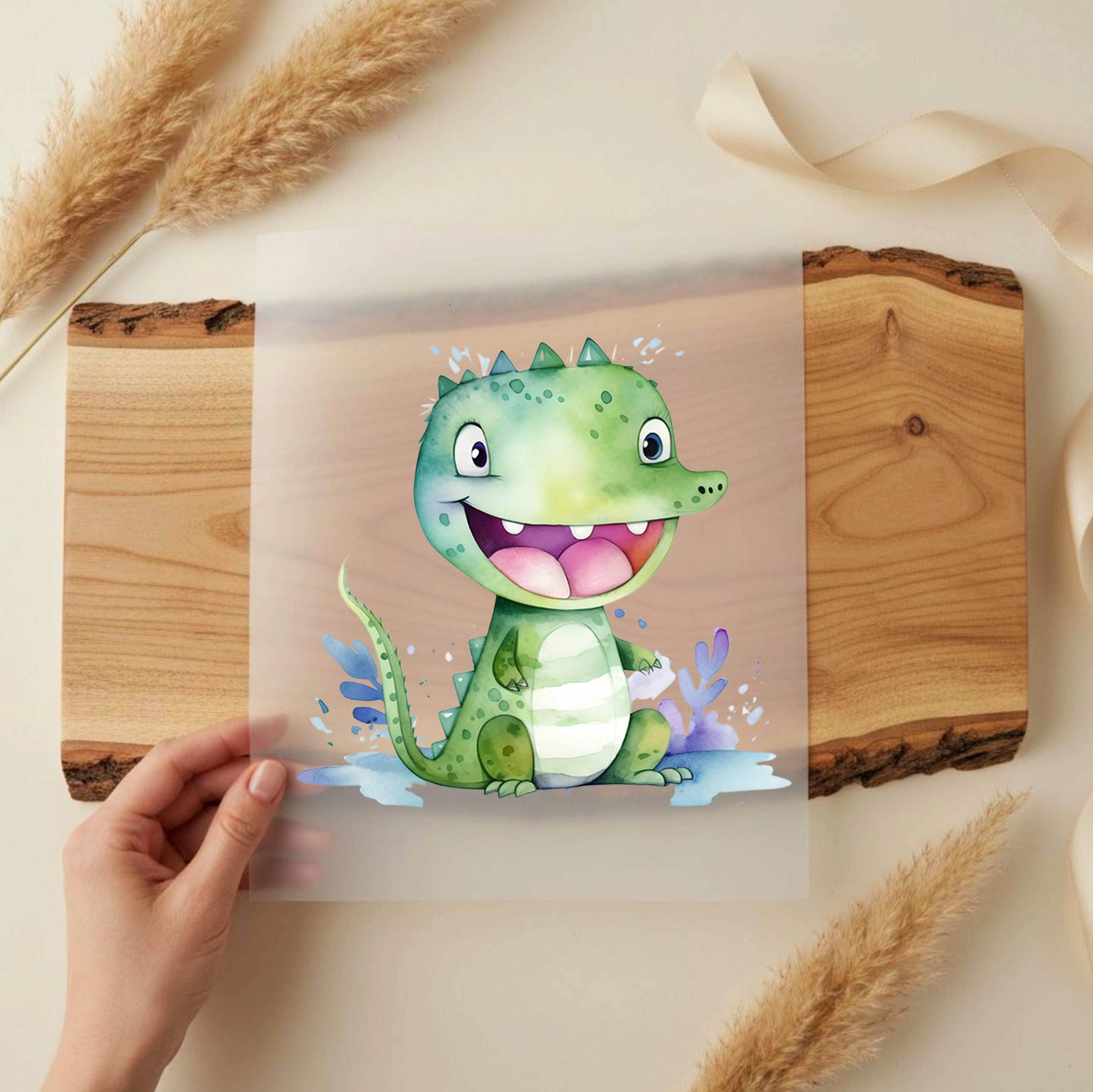 Bügelbild Krokodil Flapsi