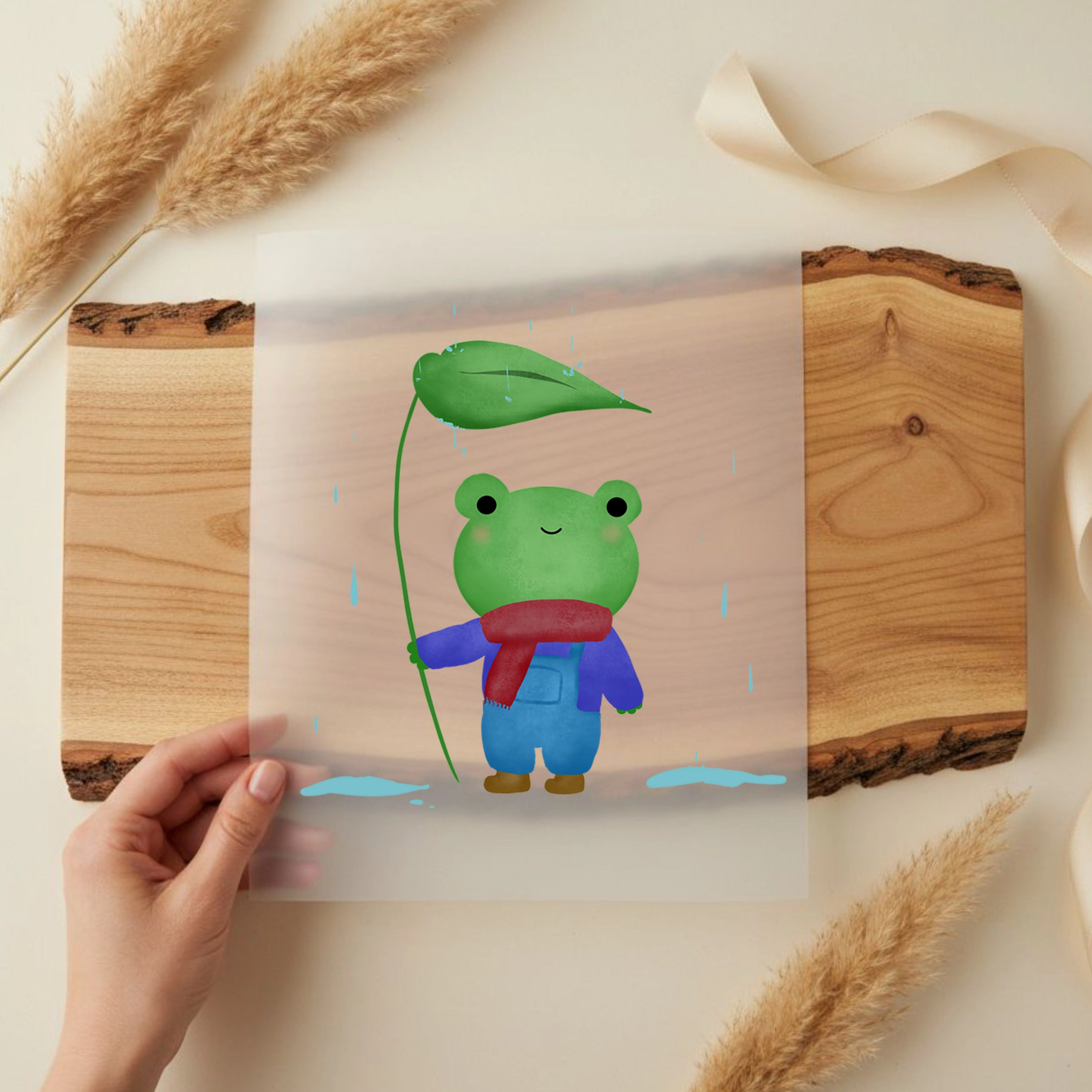 Bügelbild Frosch Carl