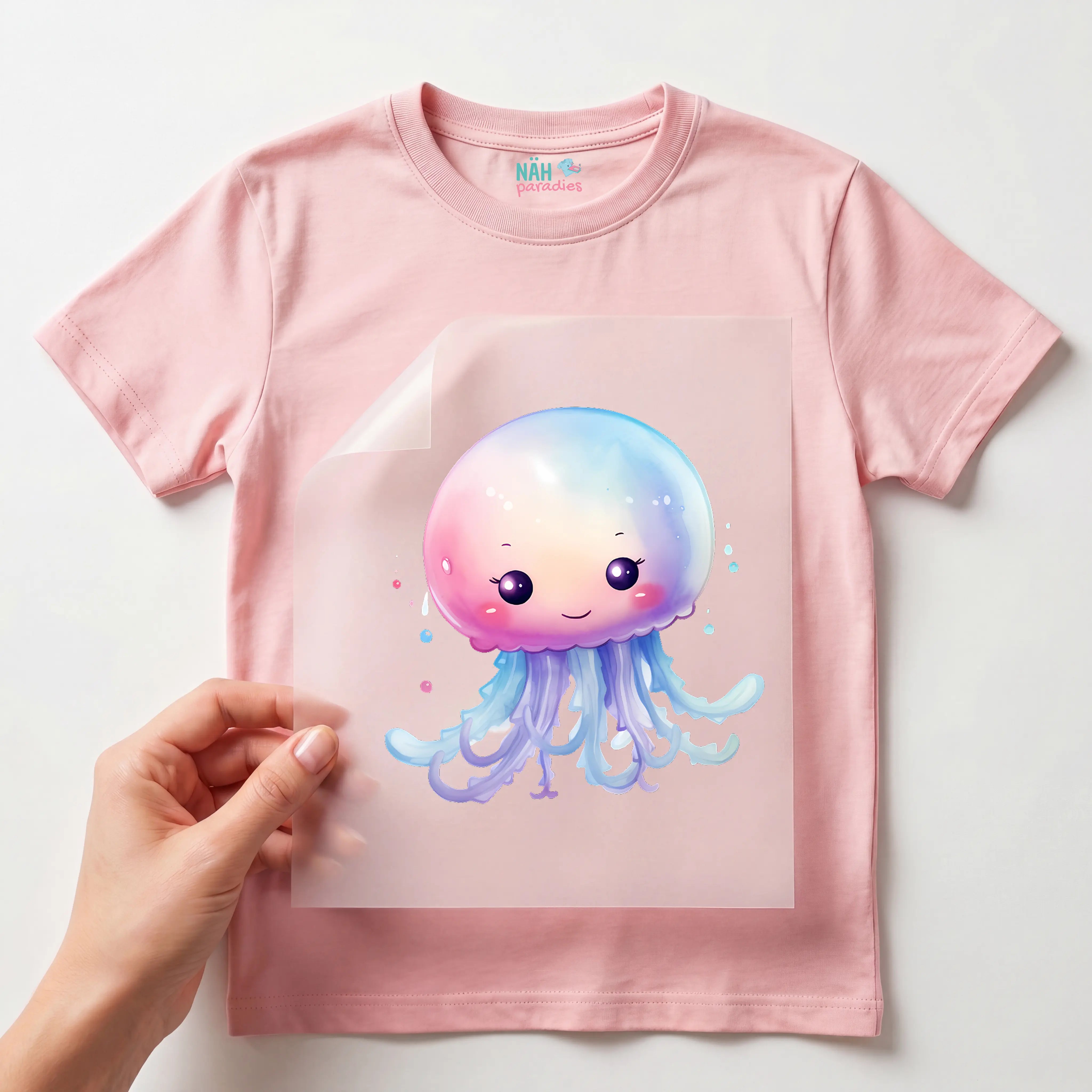 Bügelbild Quallen Baby