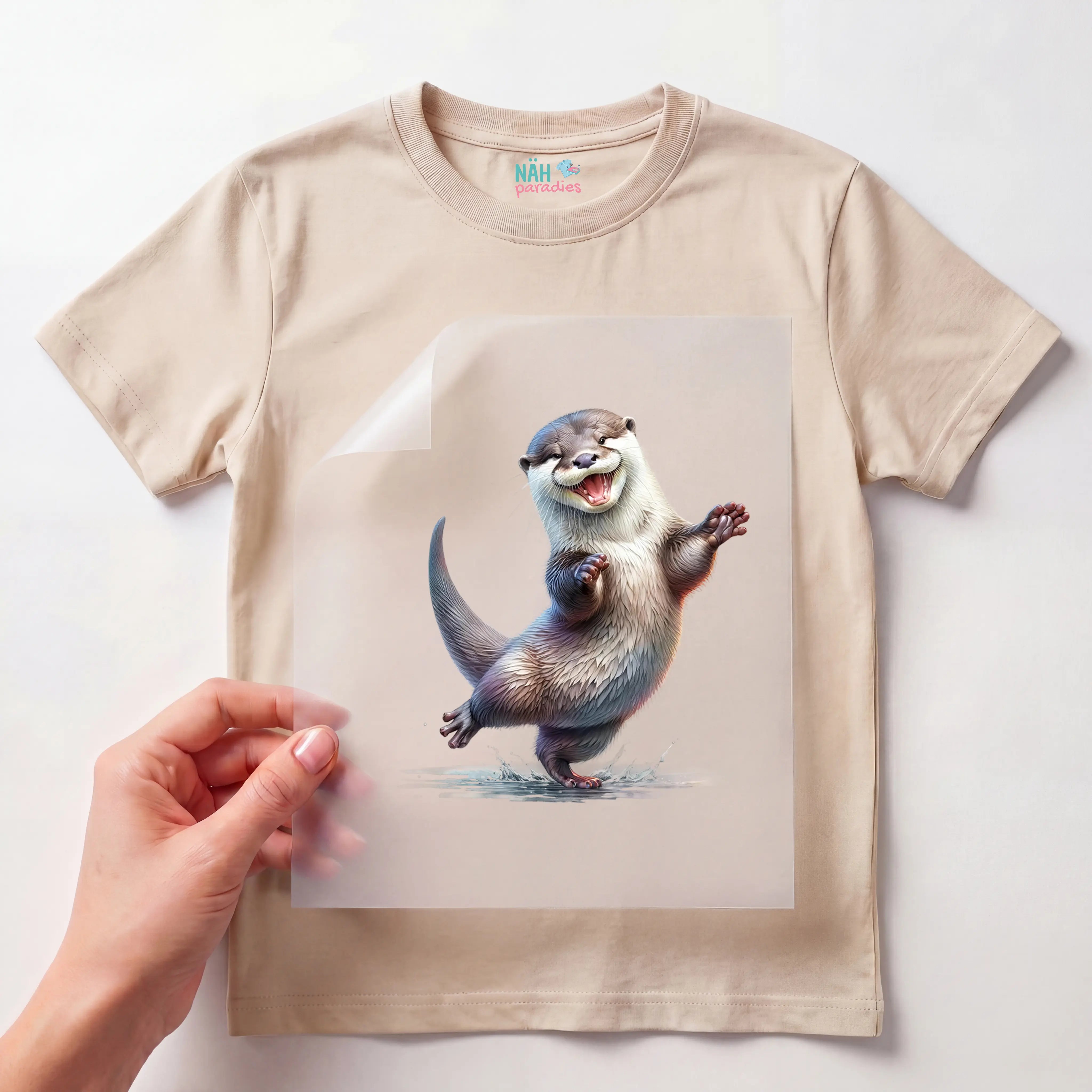 Bügelbild Otter Flippi